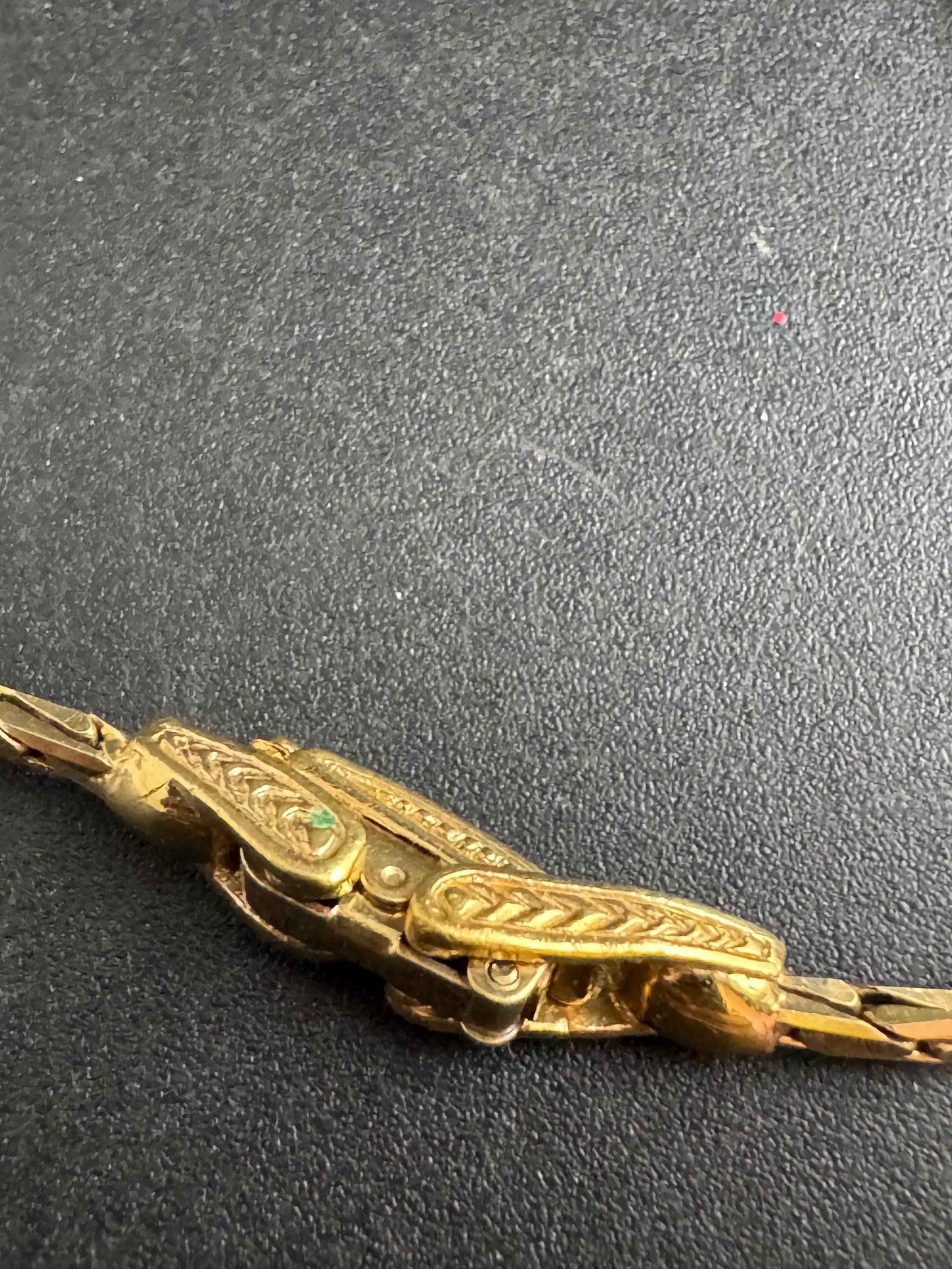 Attwood and Sawyer rhinestone necklace , heavy gold plated signed A&S vintage