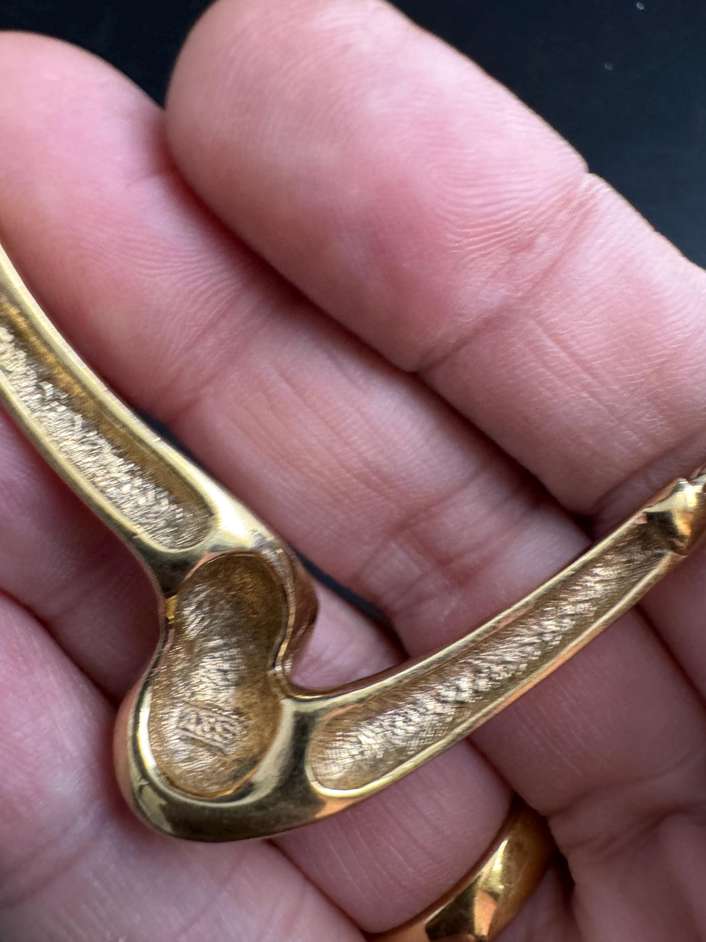 Attwood and Sawyer rhinestone necklace , heavy gold plated signed A&S vintage