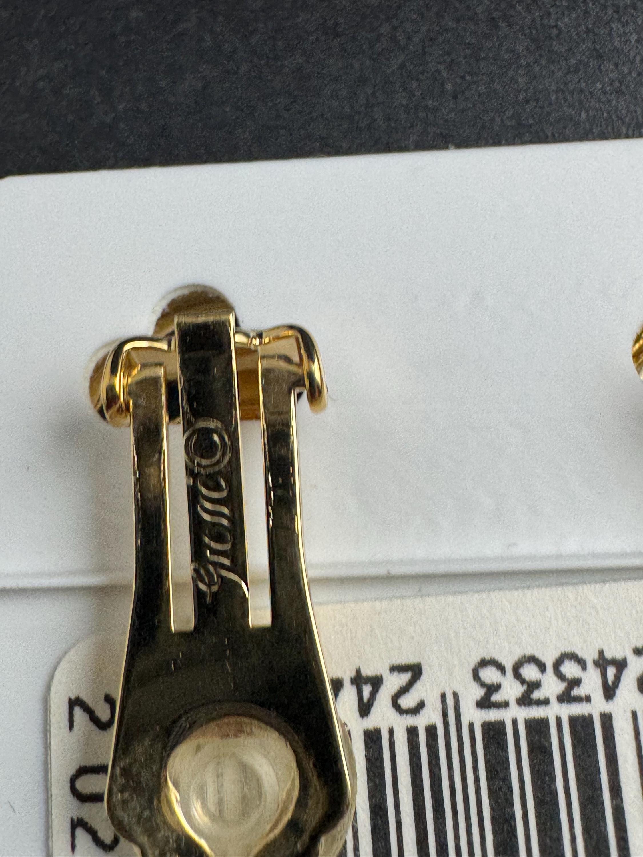 Grosse Gold Plated Door Knocker Clip-On Earrings, Unused Vintage Stock