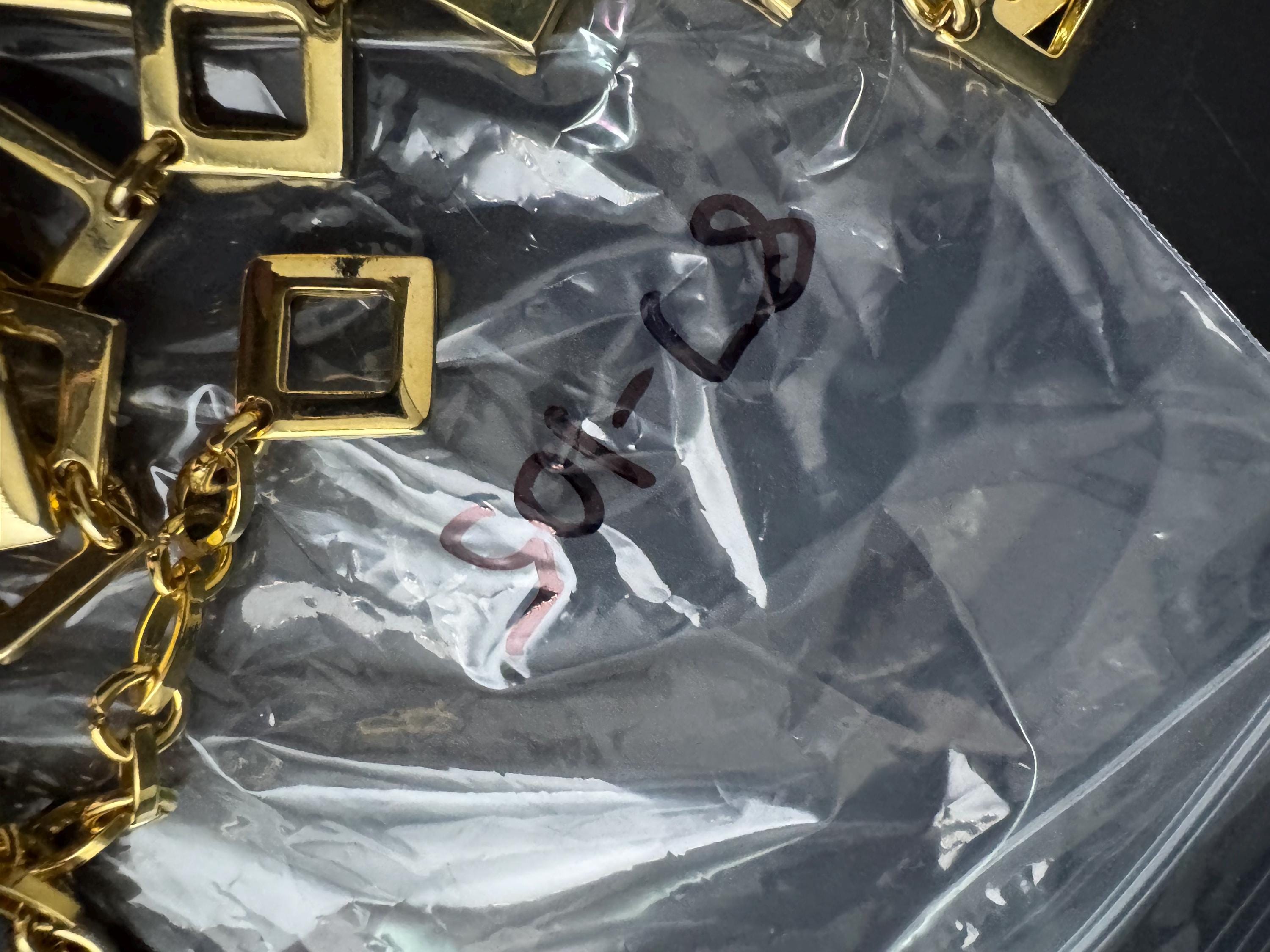 Ladies gold metal chain belt, fits 87- to 105cm vintage fashion