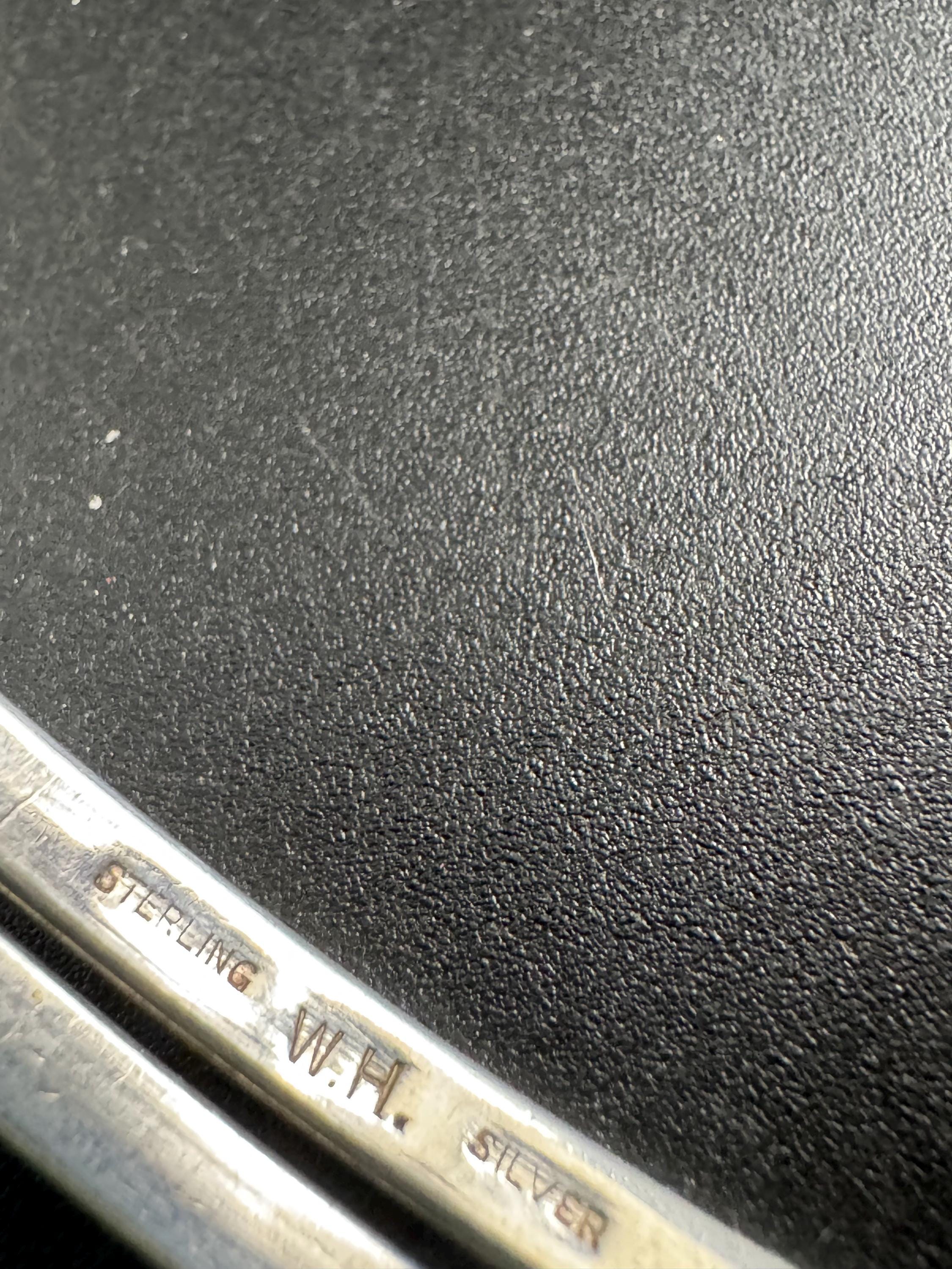 925 Sterling silver modernist bangle, adjustable fit 21.9 grams