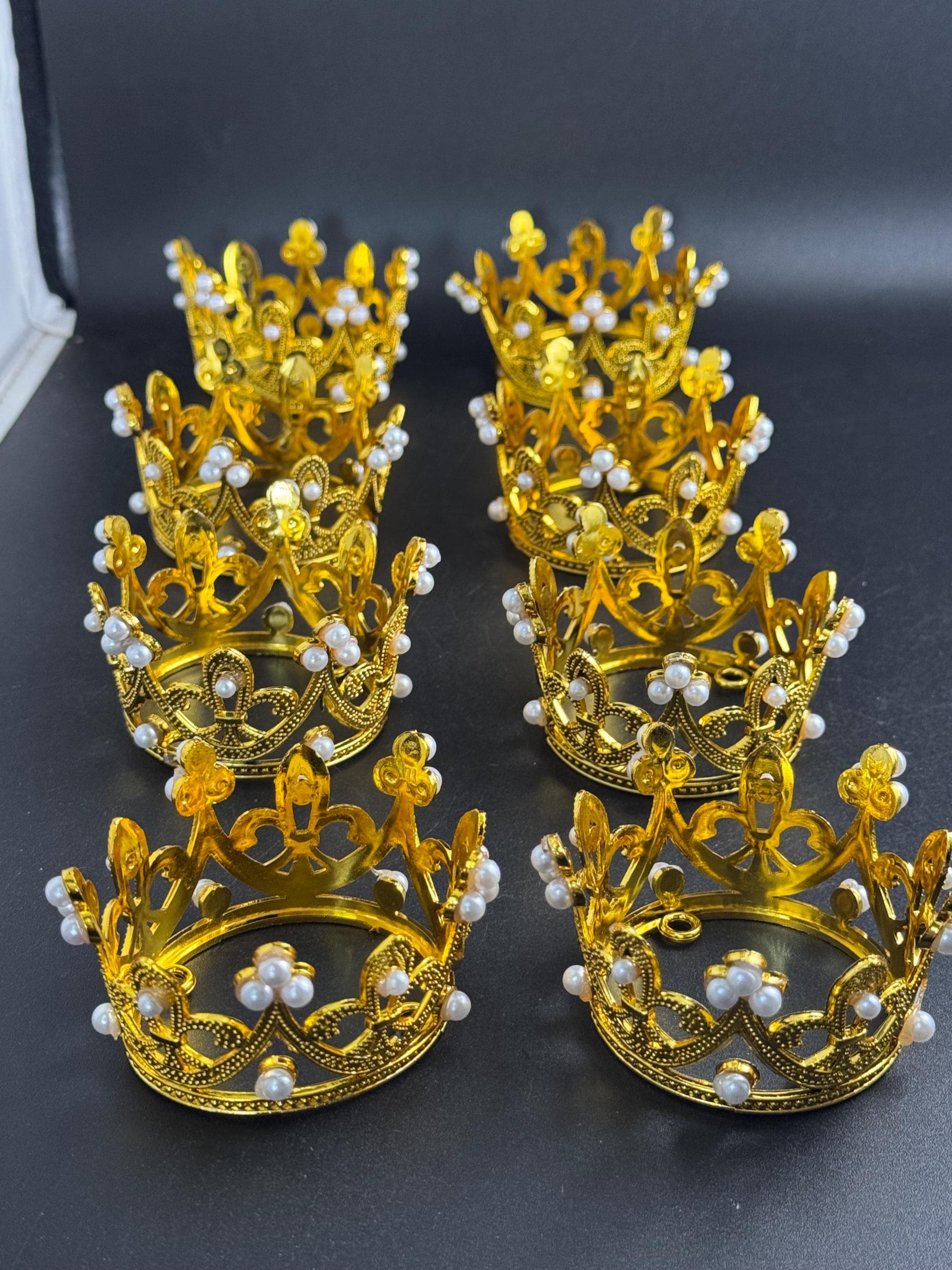 Royal crown cake decorations, cupcake toppers , princess party cakes