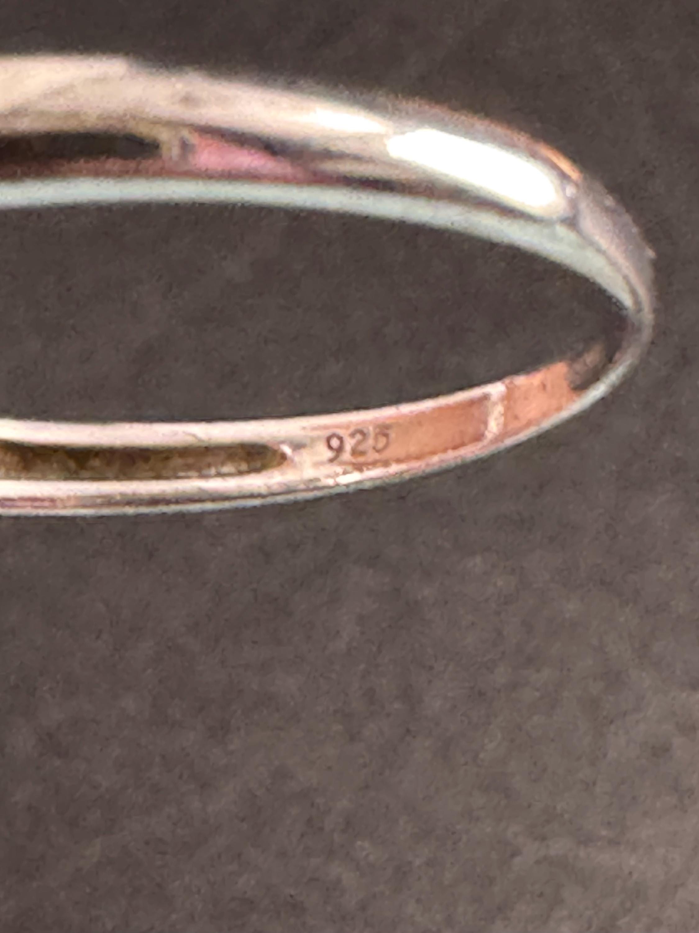 925 silver and pearl dress ring, TGGC size N.5, pink gemstones