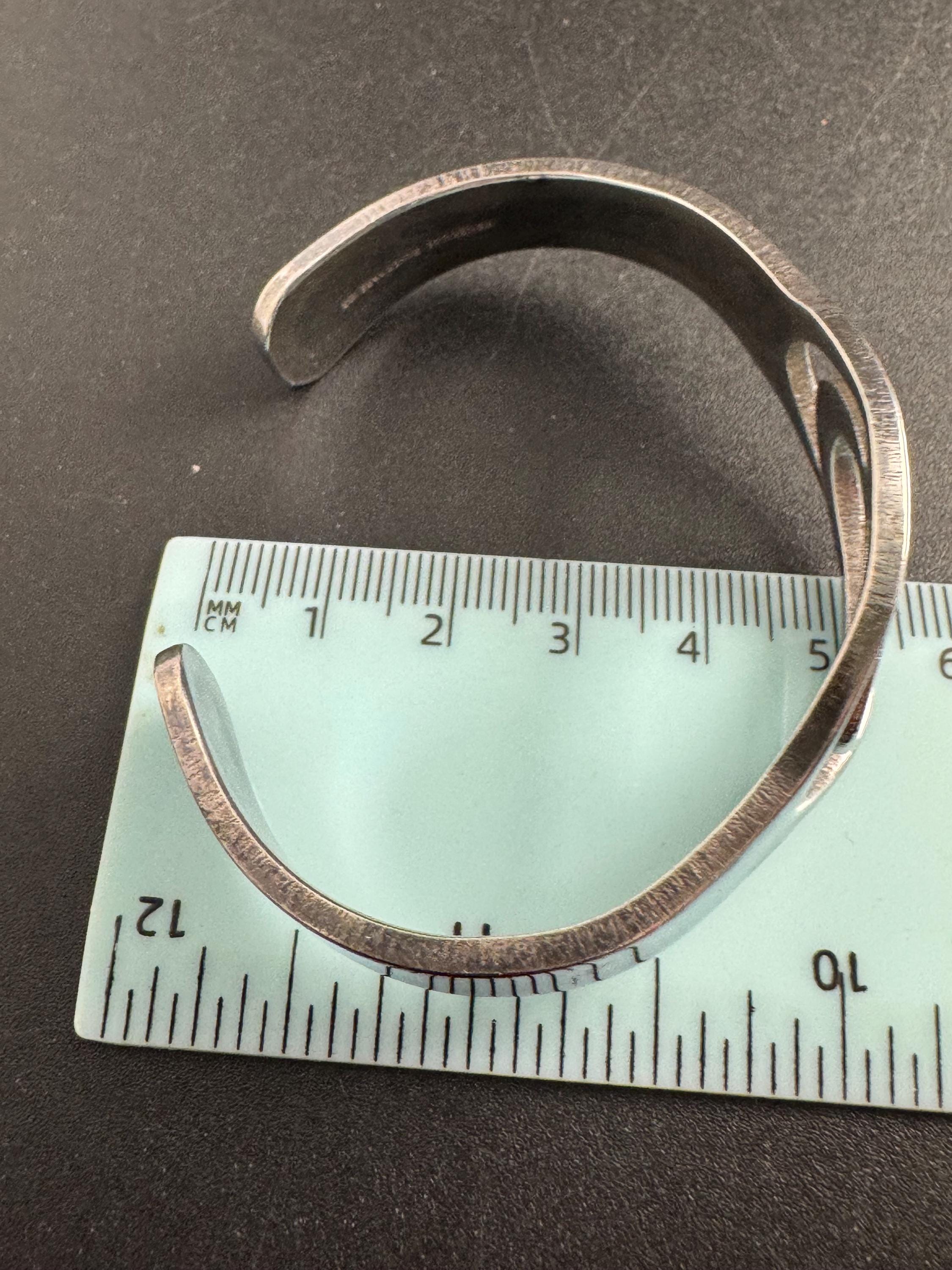 Newbridge Silverware abstract Bangle: signed jewellery Modernist Design