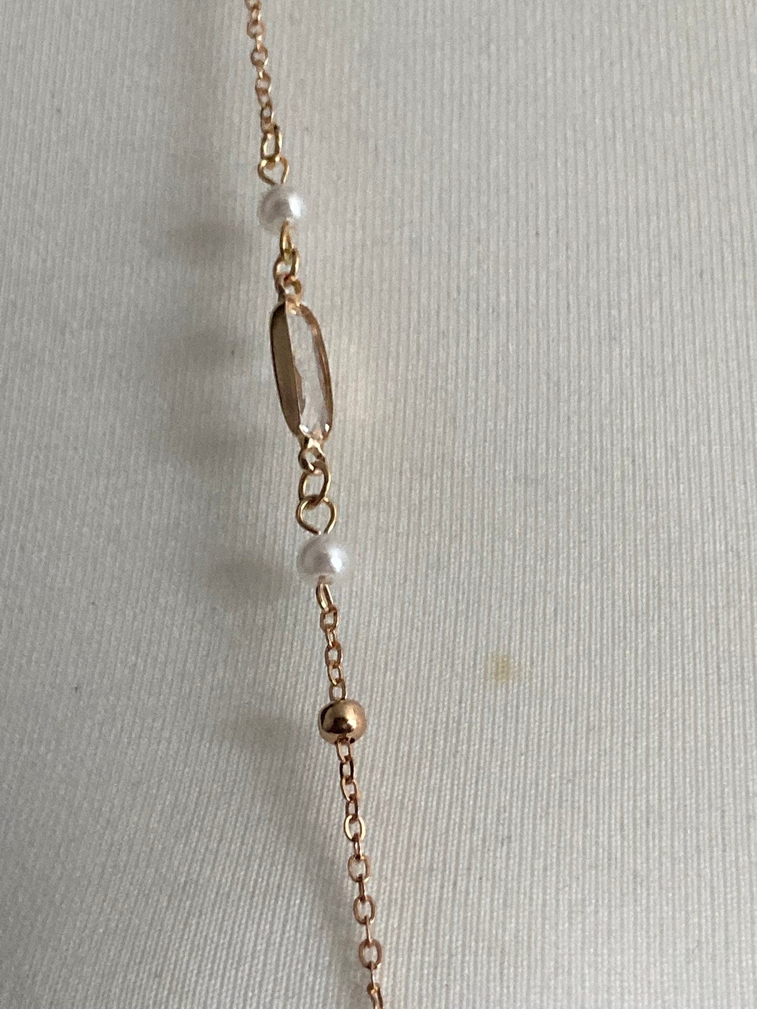 Never lose your glasses sunglasses chain gold tone rivière bezel set clear crystal diamanté lanyard