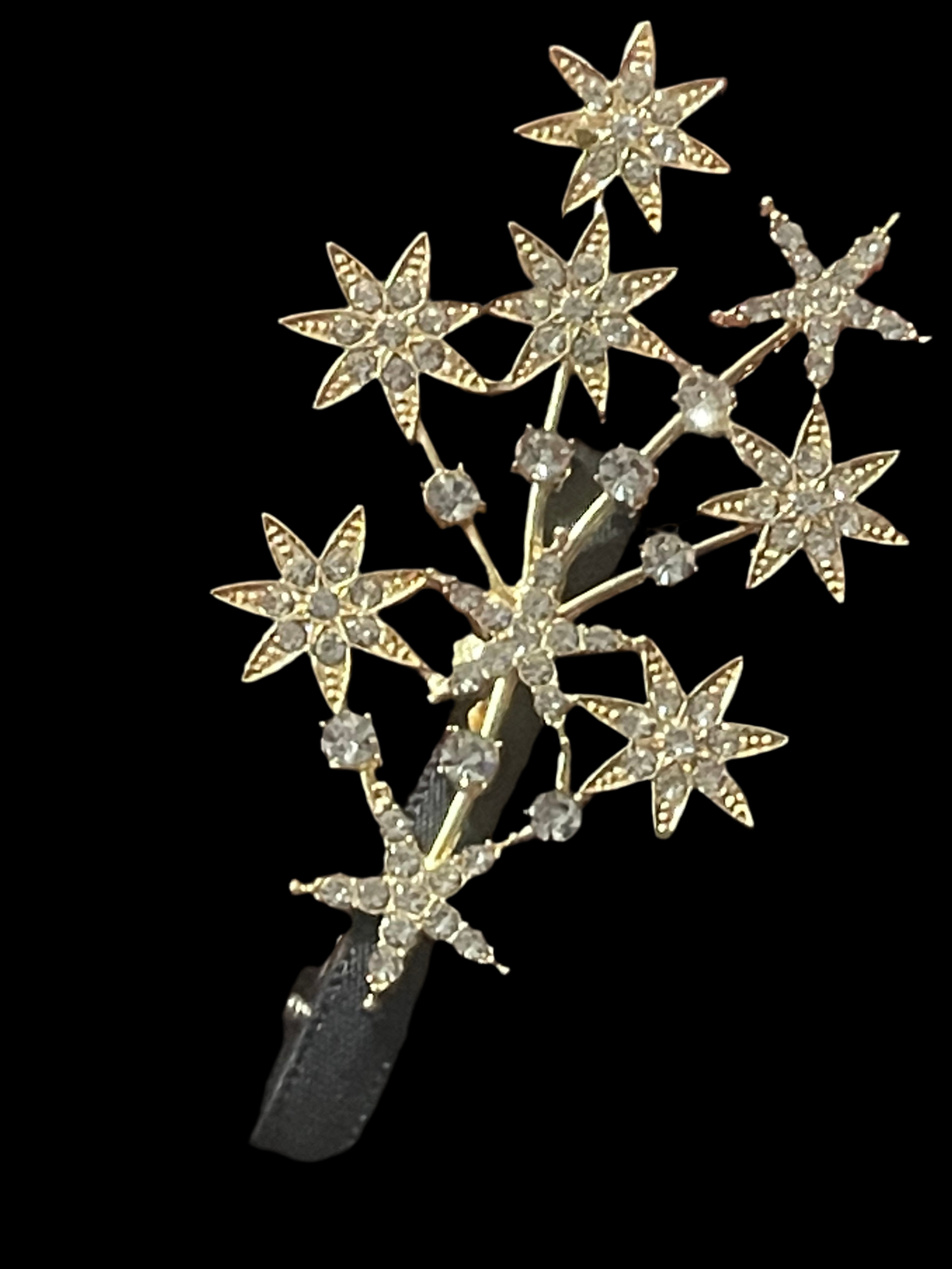 Shooting stars diamanté Crystal large hair clip