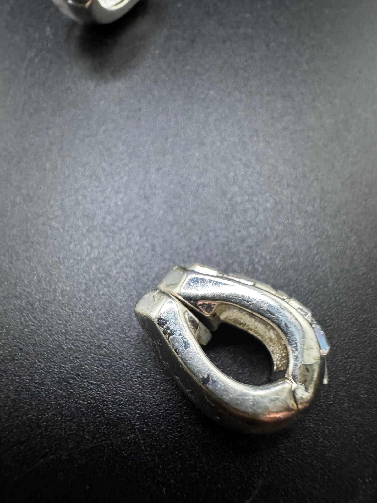 Vintage Givenchy Earrings, Hoop Clip-Ons, Crystal, Silver-Plated