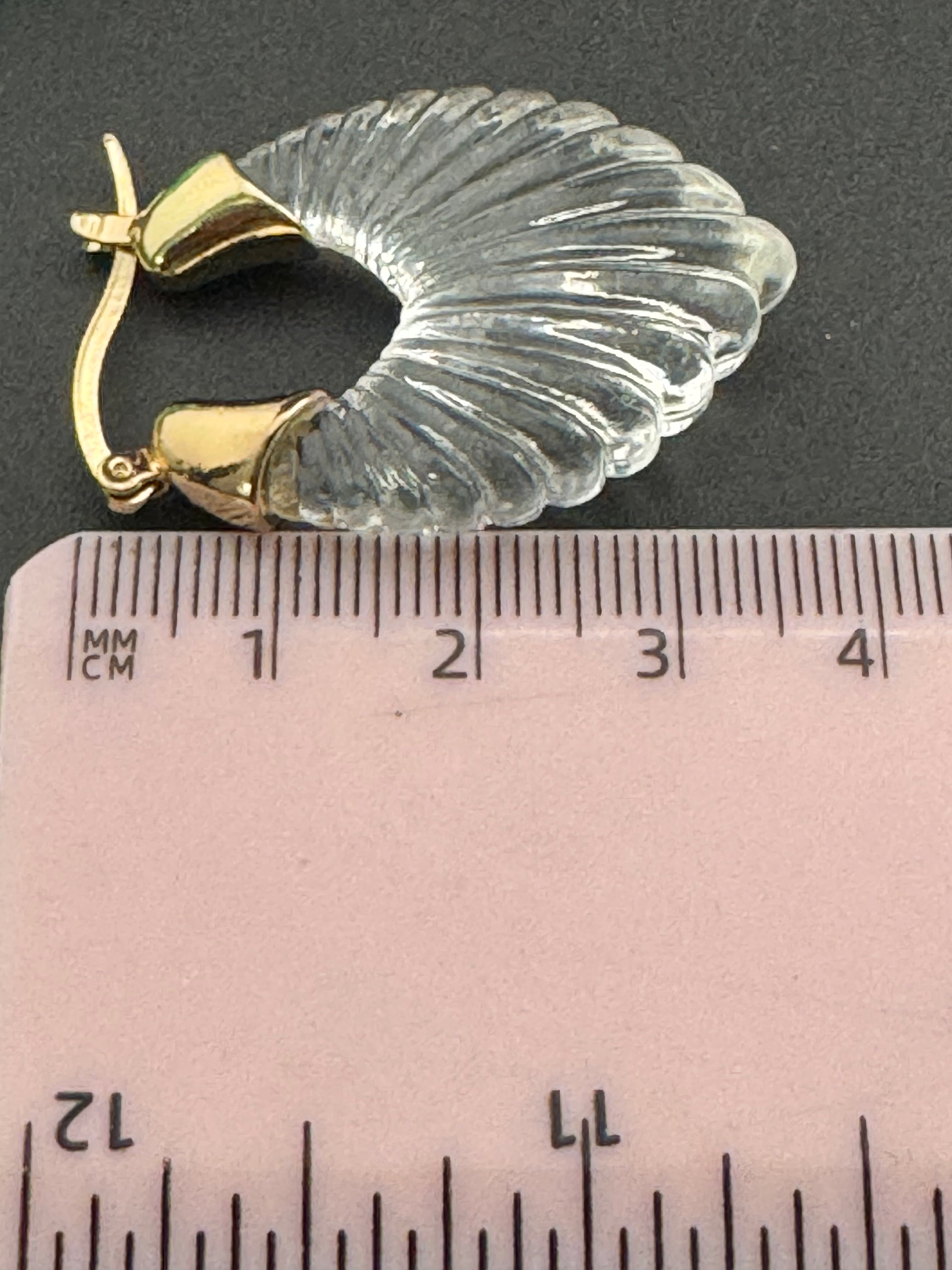 clear acrylic gold tone pierced drop earrings