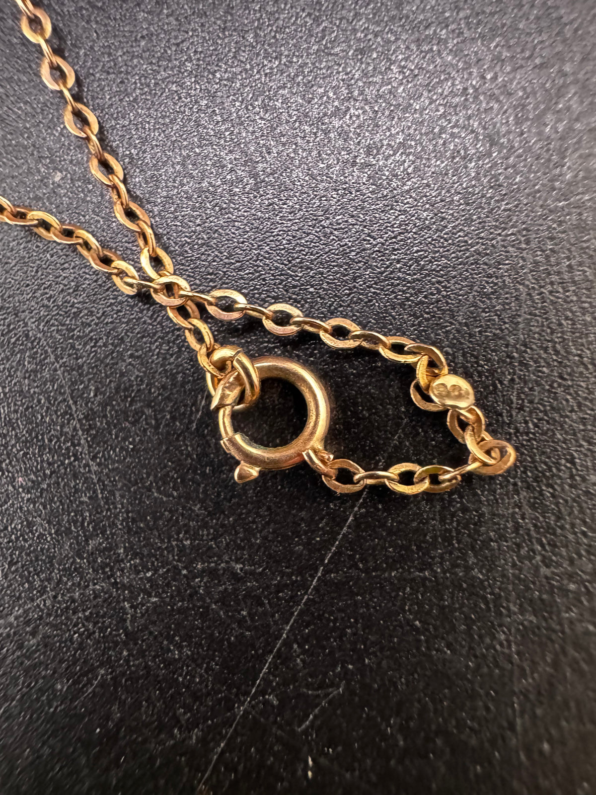 Antique 11-12 carat gold carnelian necklace