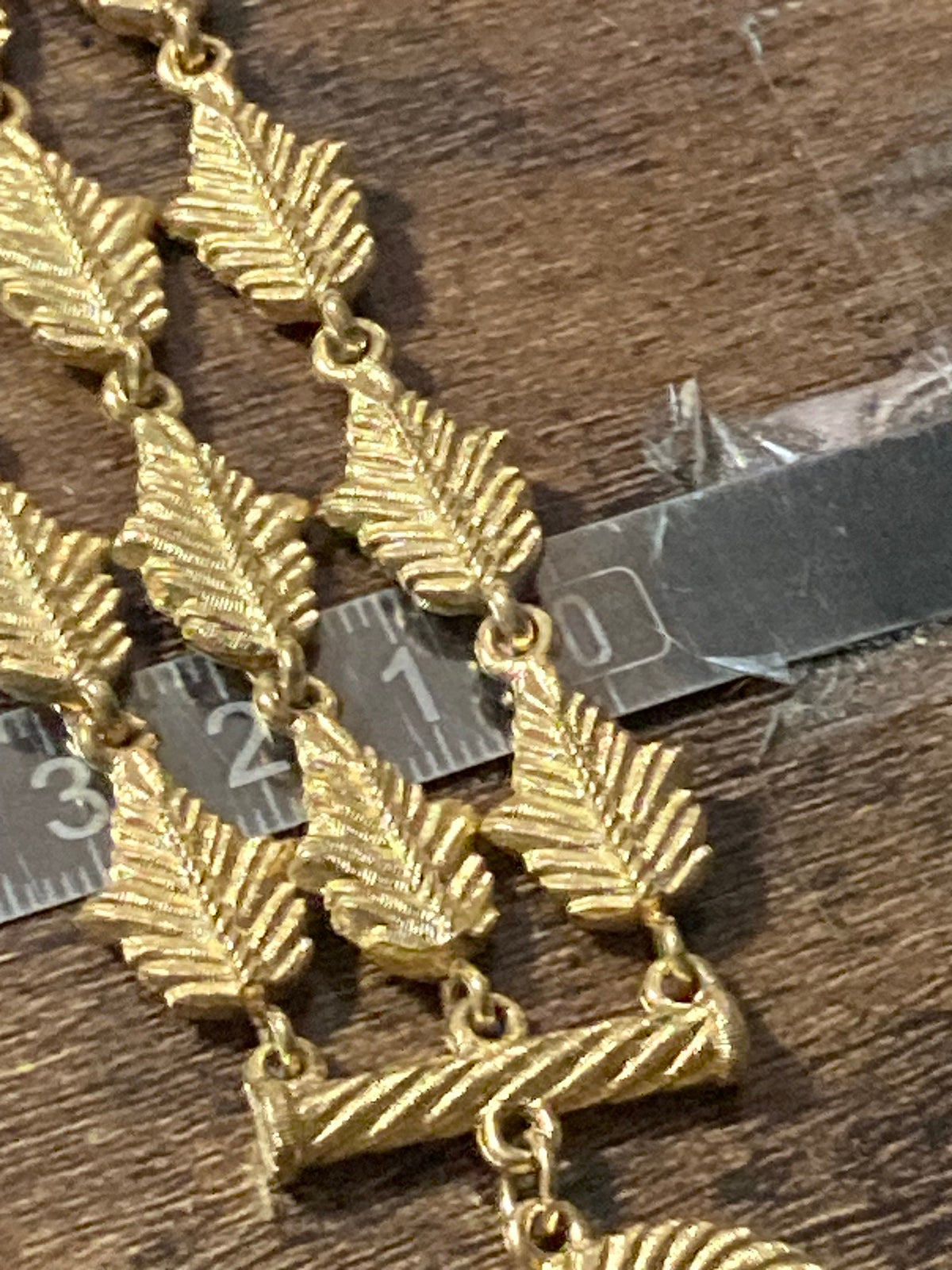 Vintage Givenchy Jewellery Set, Leaf Bracelet, Pierced Drops