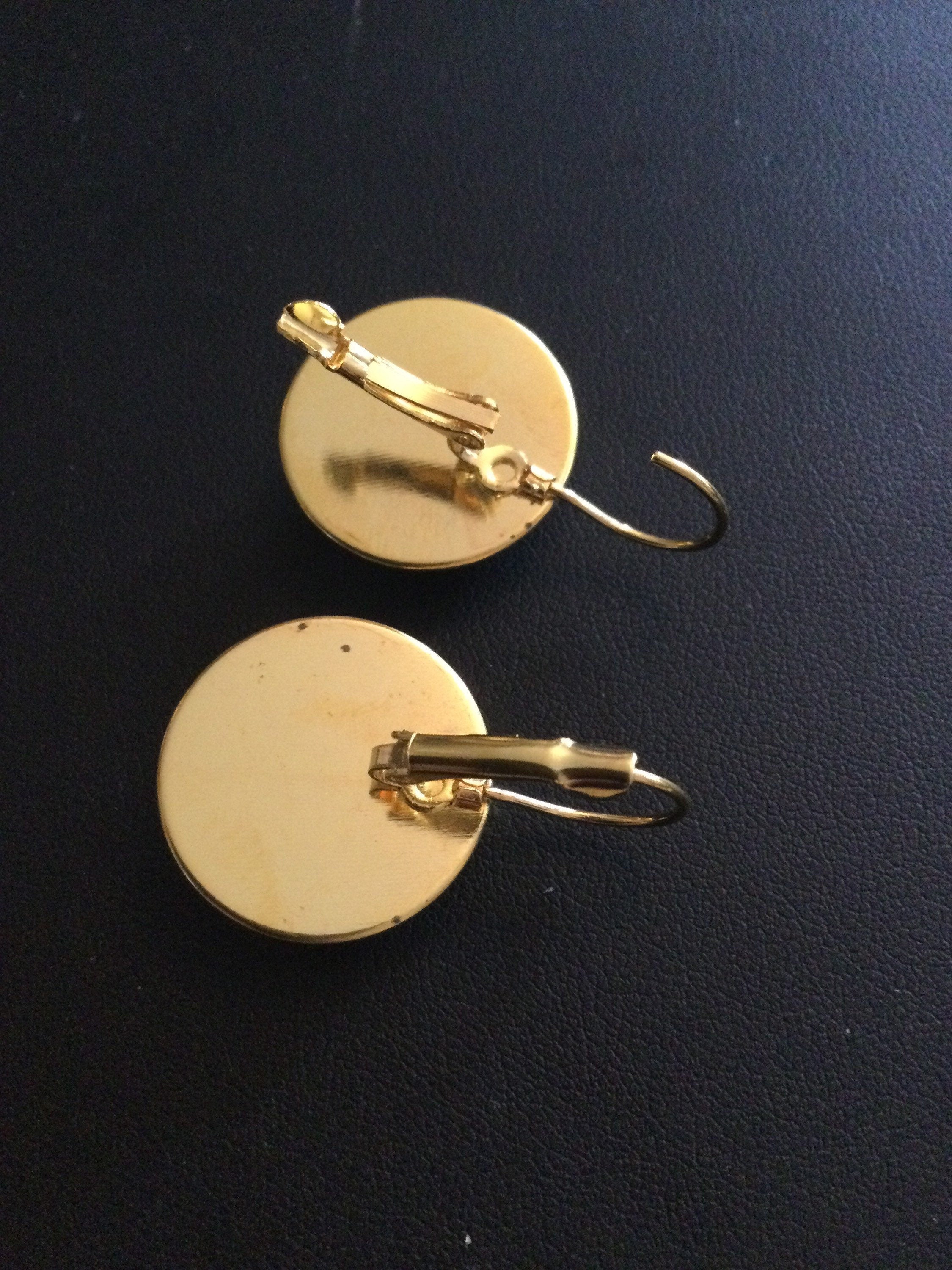 Hygge nordic style winter snow scene drop earrings