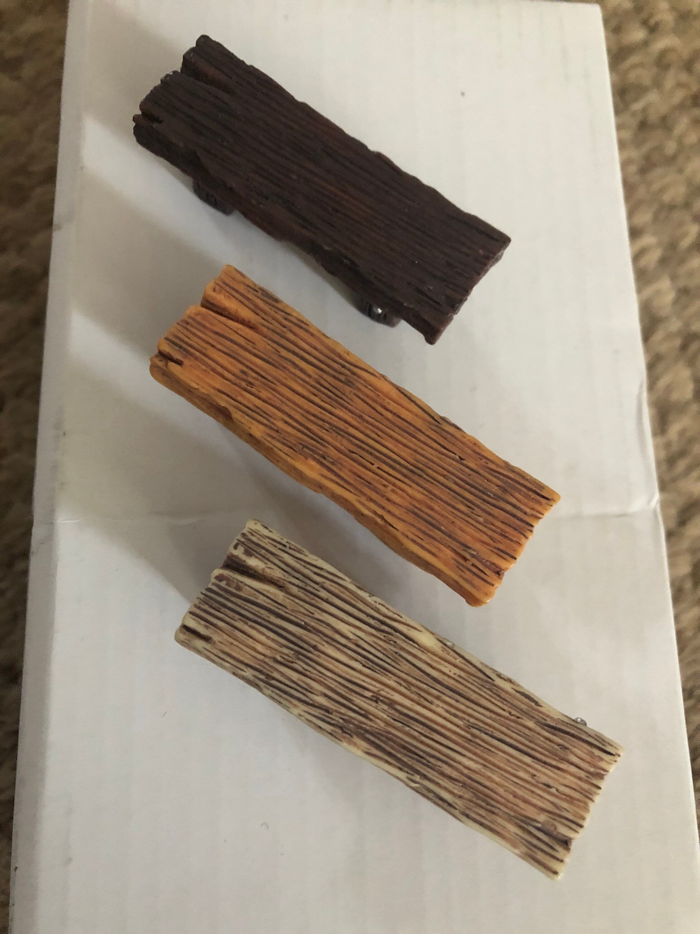 DARK BROWN faux wooden bench seat cake decoration Miniature Resin Cake topper rustic