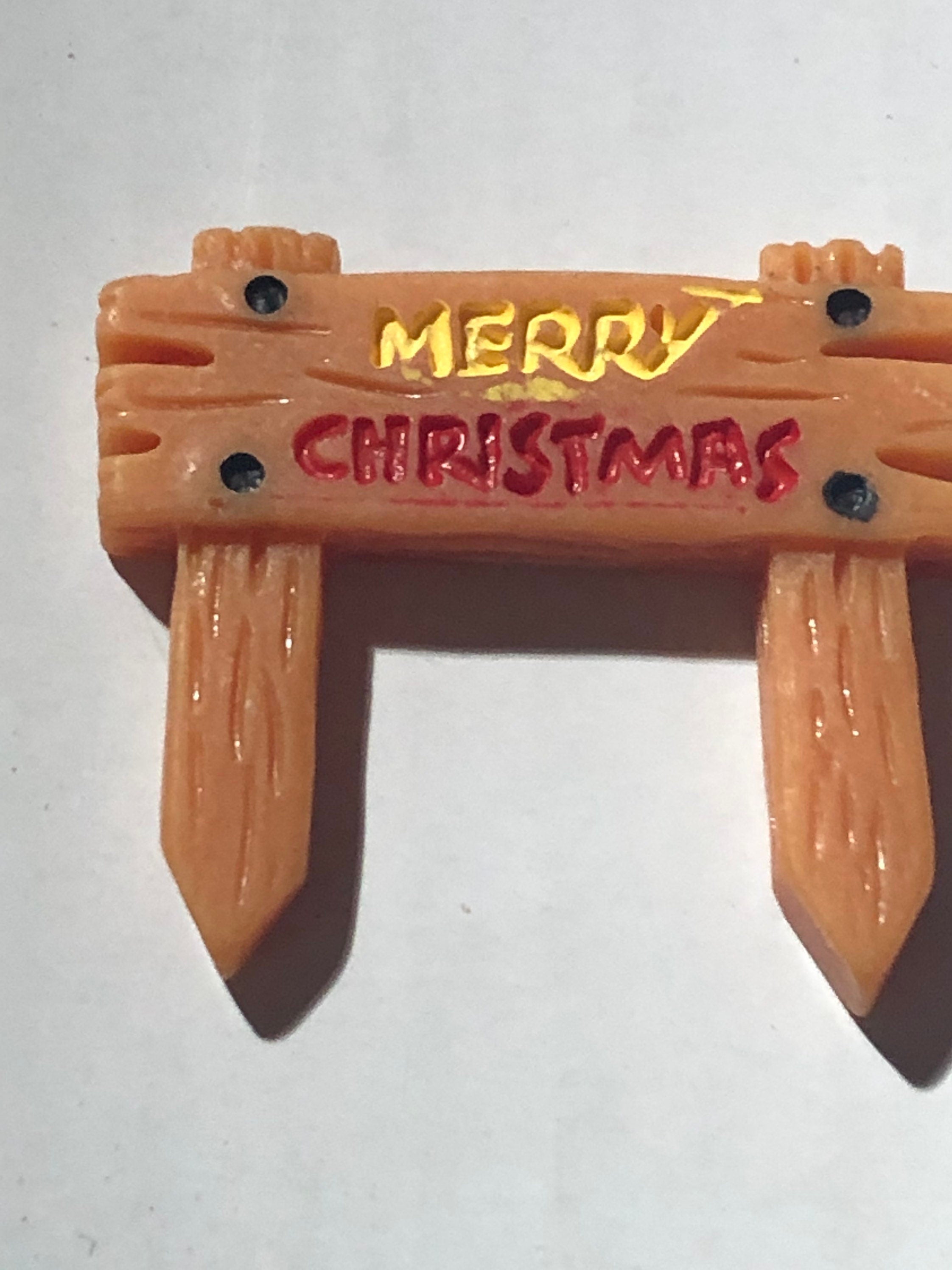 Merry Christmas cake topper sign