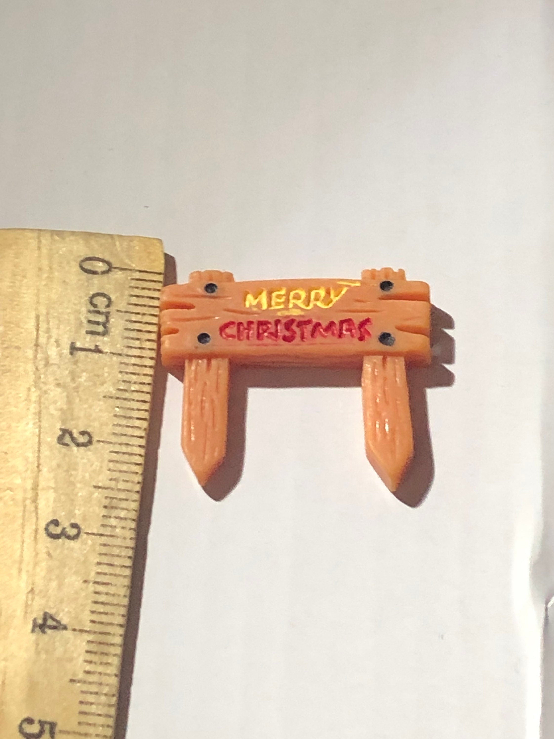 Merry Christmas cake topper sign