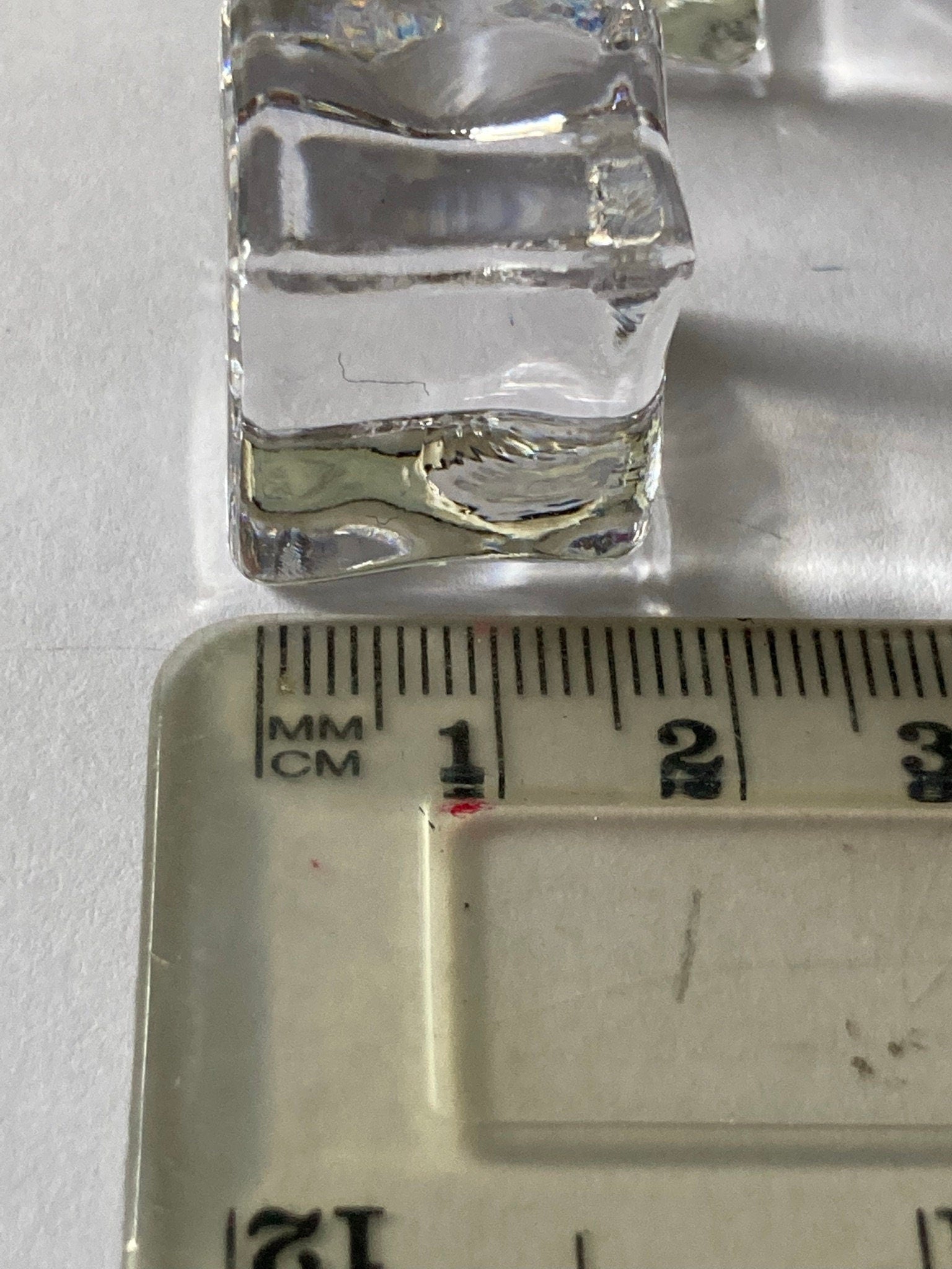 3 pieces of 2cm x 2cm square fake ice cubes glacier faux cake topper decorations
