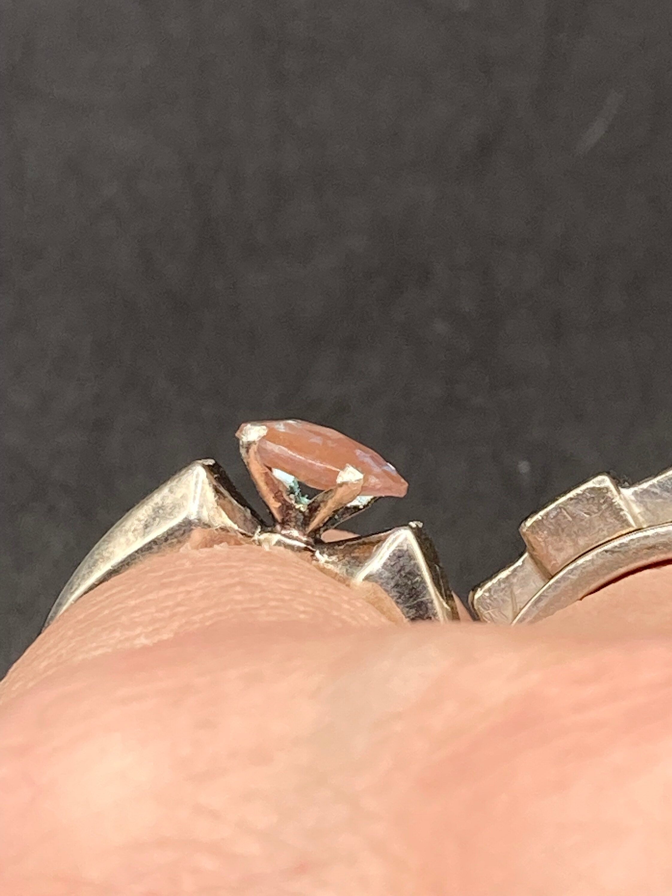 7mm gemstone saphiret ring gemstone 925 sterling silver Uk Size M N