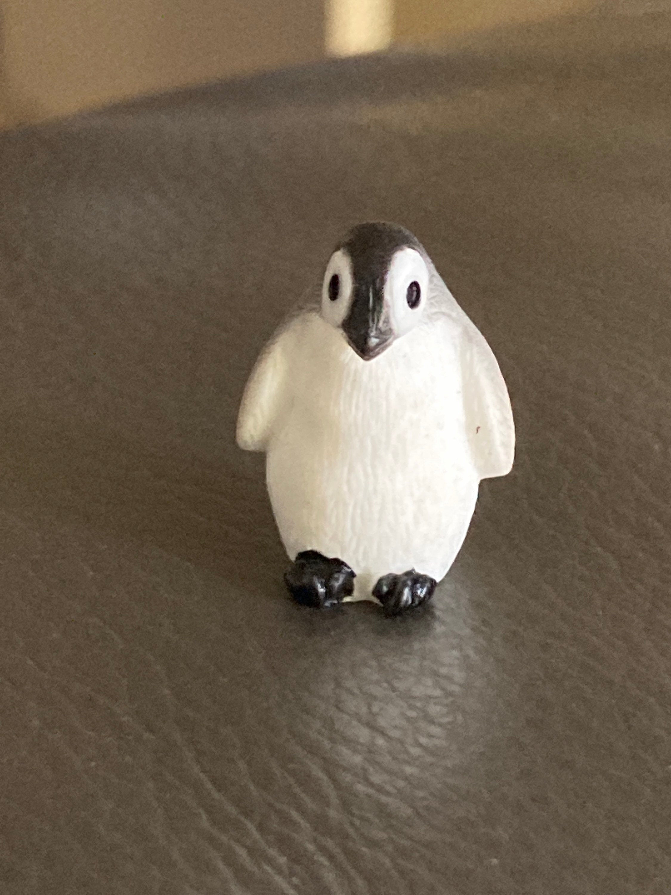 1 x miniature BABY PENGUIN cake toppers decoration Christmas big eyes