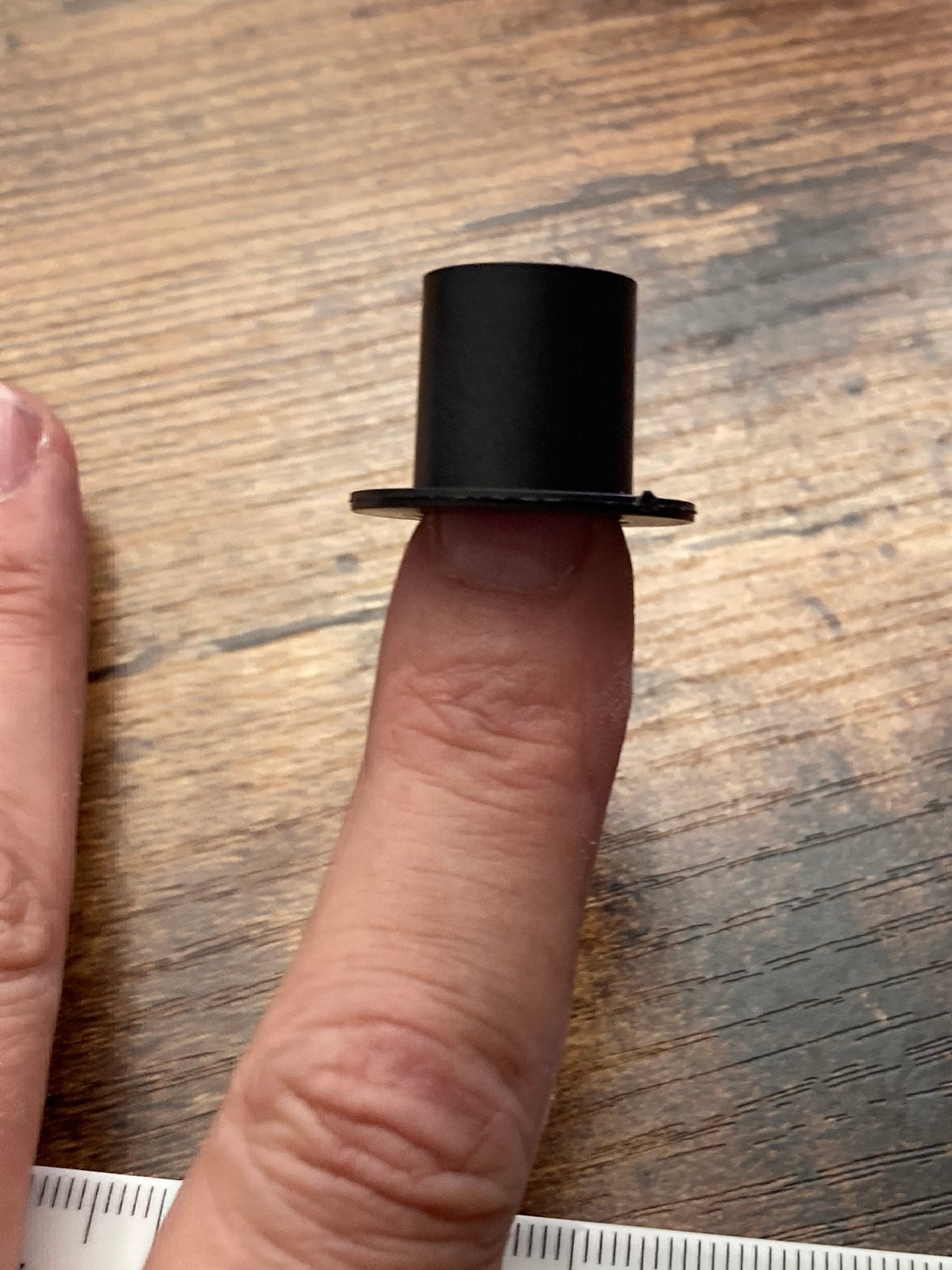 Small Miniature black plastic top hat sugar craft Wedding groom cake topper