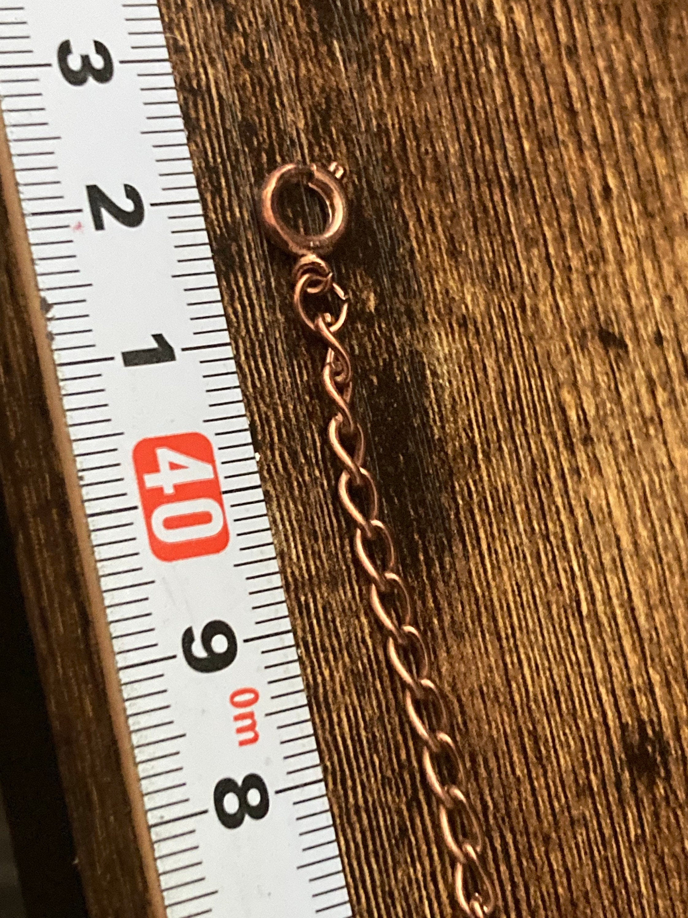 vintage copper tone metal sea shell necklace 42cm