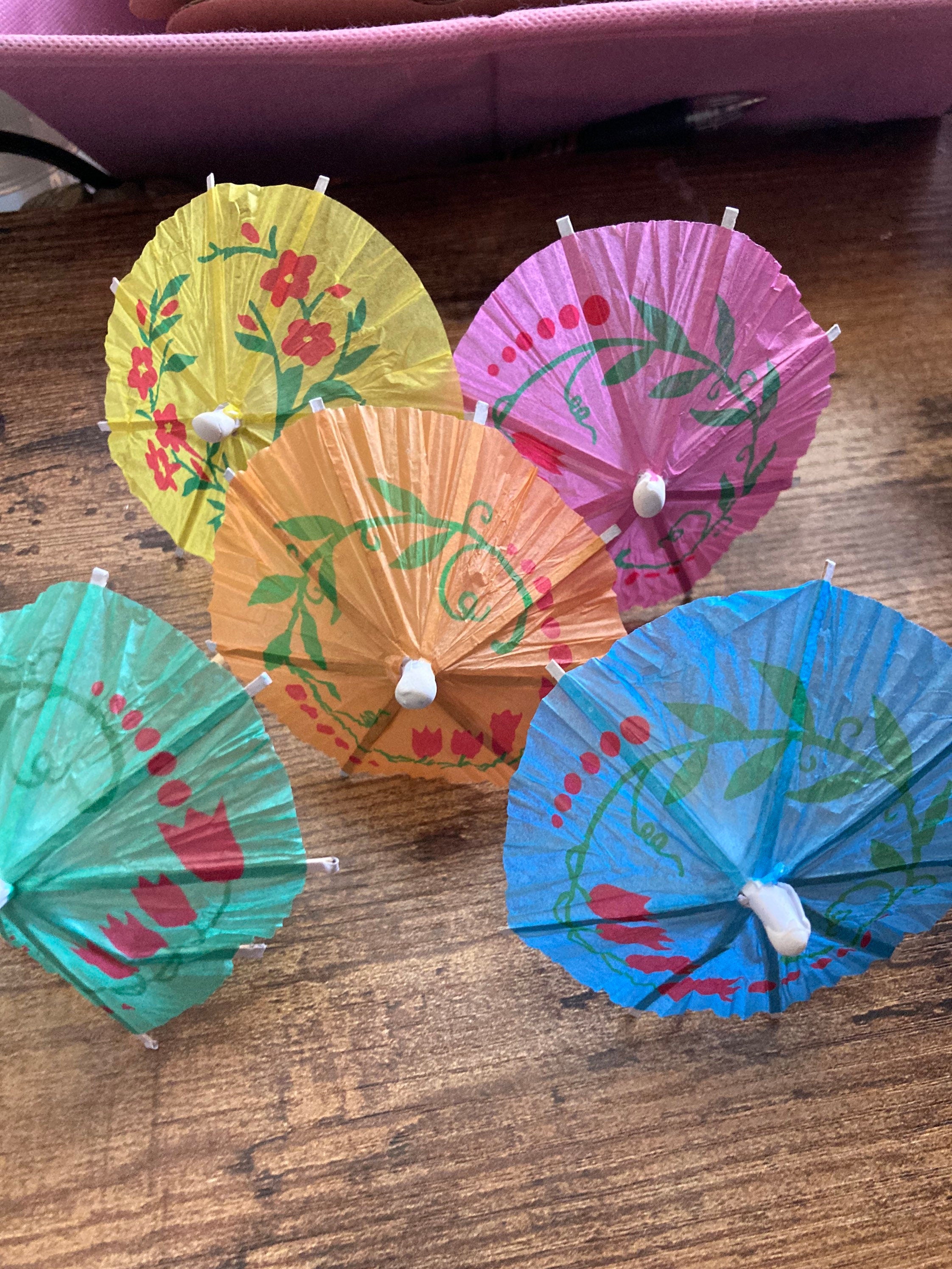 Pack of 25 paper party cocktail umbrellas cocktail parasols