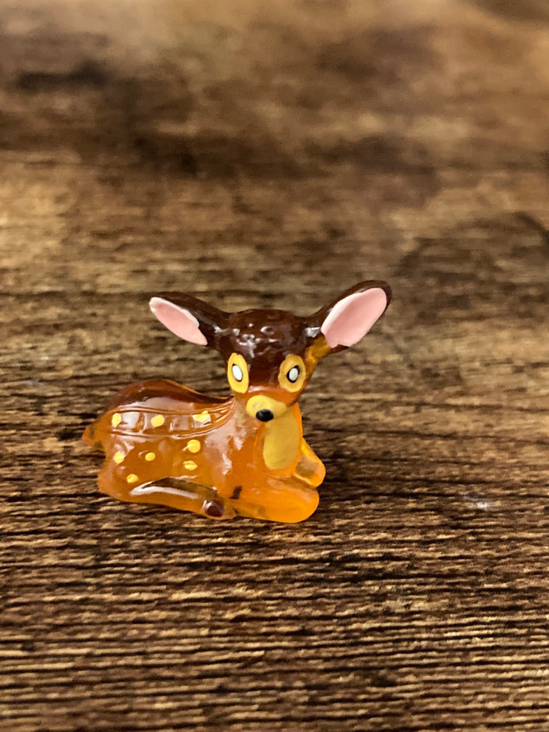 Miniature deer Cake Topper: Bambi Decorations - Set of 3