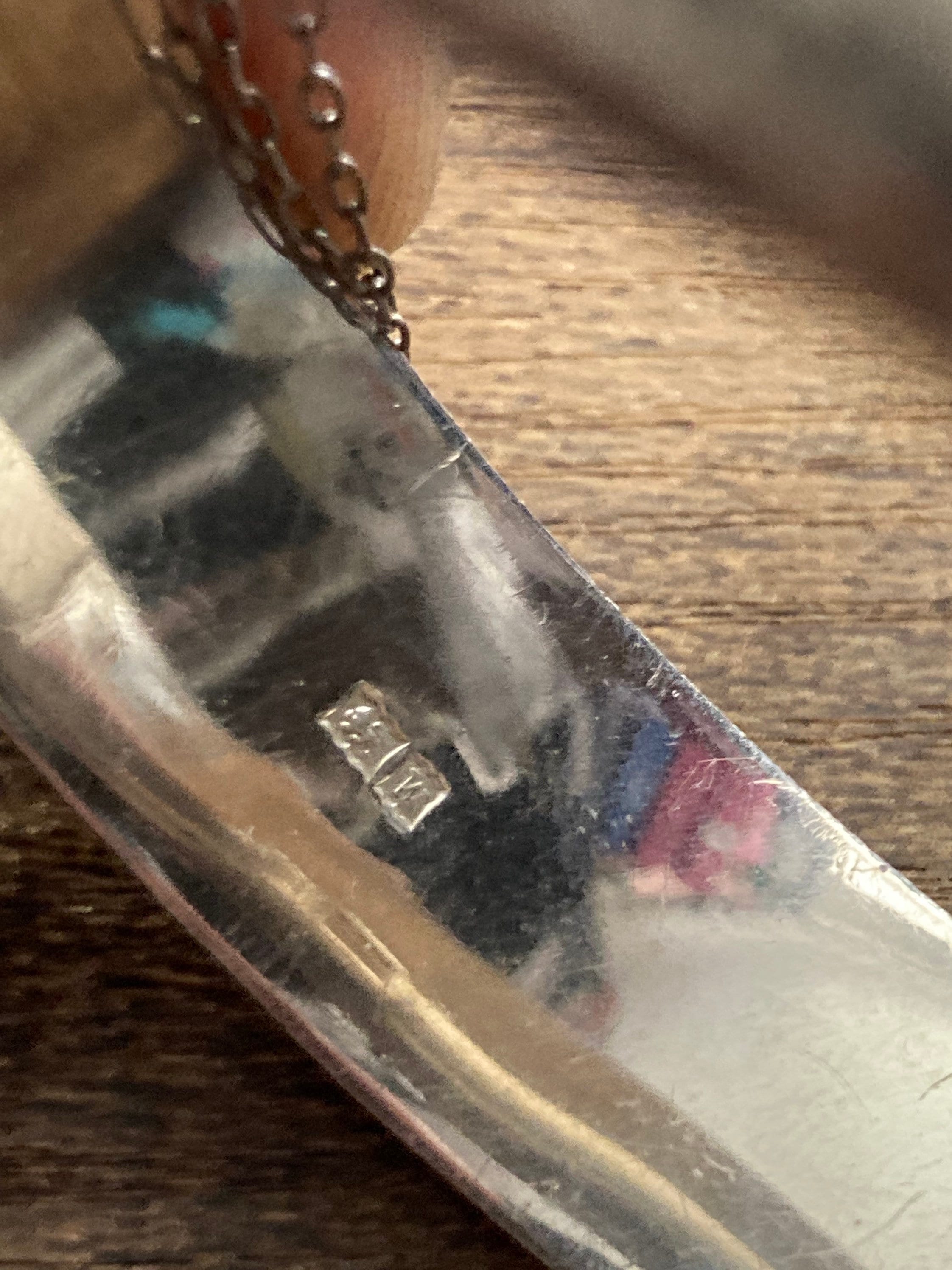 Vintage 1971 17mm Wide sterling silver engraved bark 925 ornate bangle 24.2gms note a couple of small dents