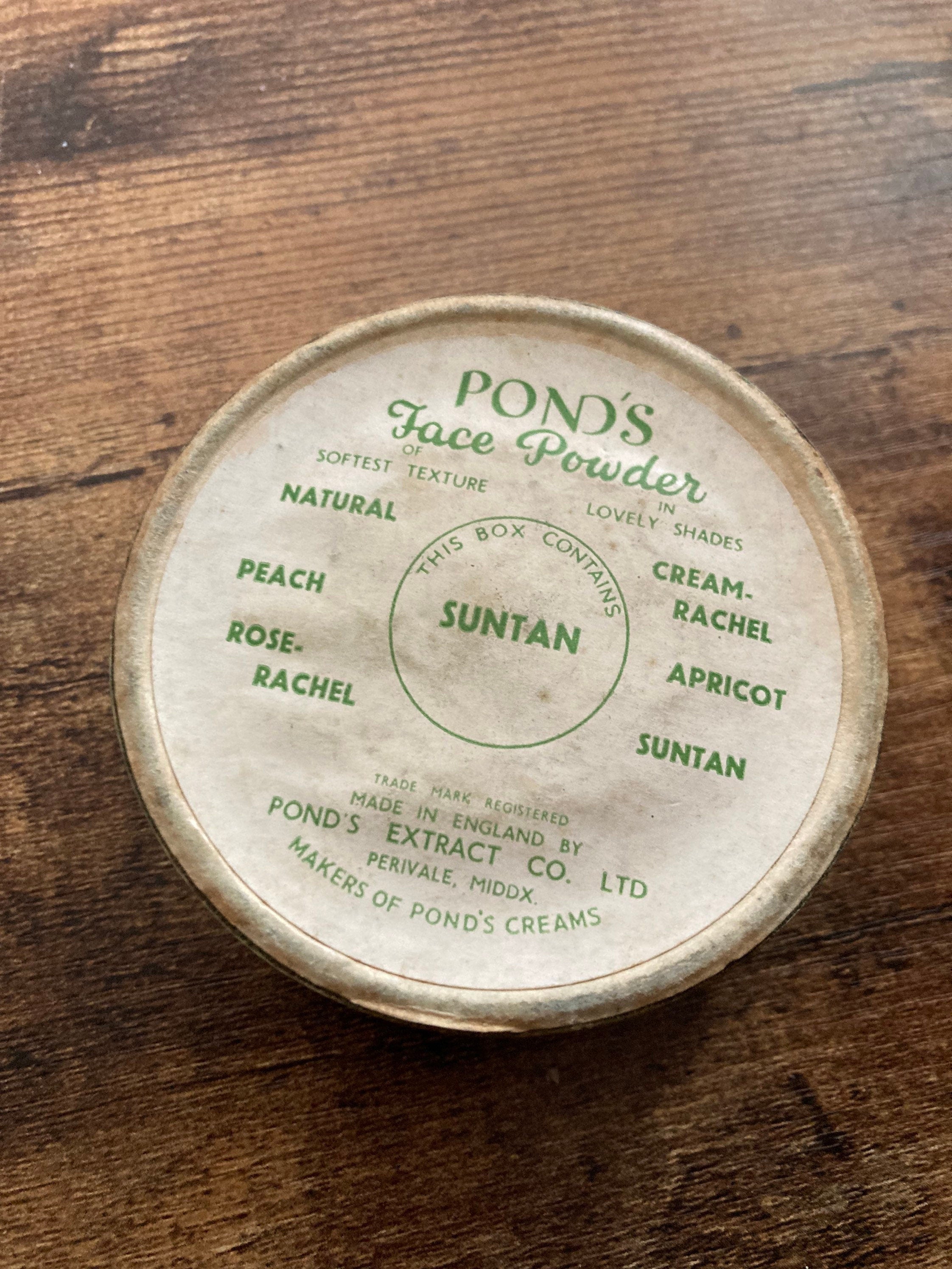 Vintage sealed box of PONDS face Powder shade Suntan Retro Cosmetics