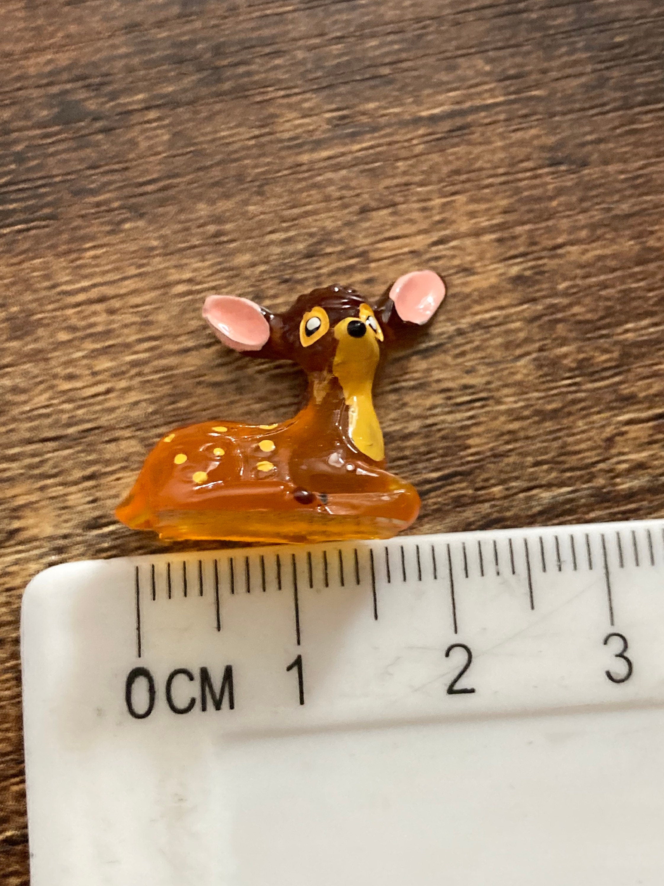 Miniature deer Cake Topper: Bambi Decorations - Set of 3