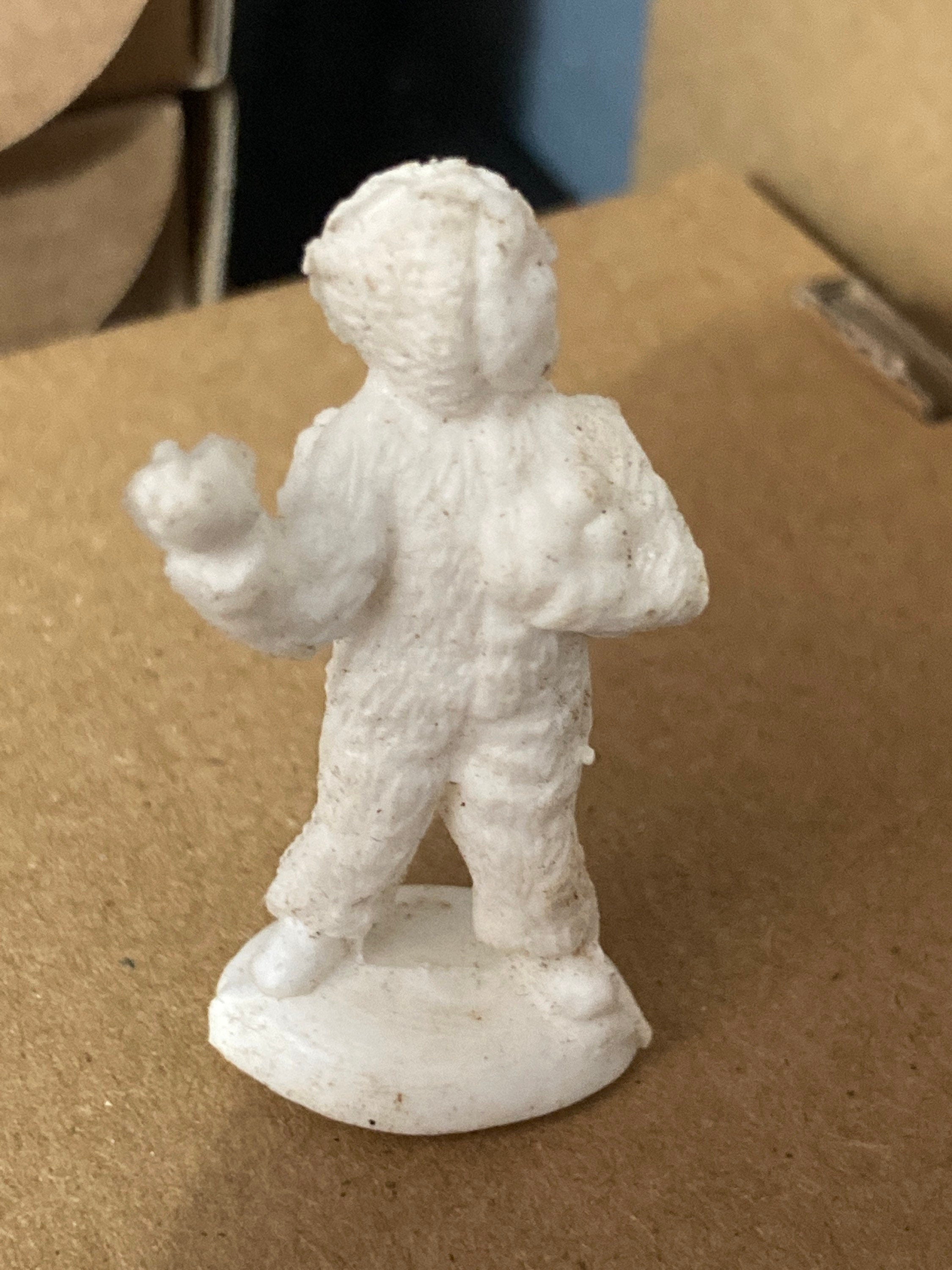 Vintage 1950s Miniature Plastic Snow Baby Cake Topper