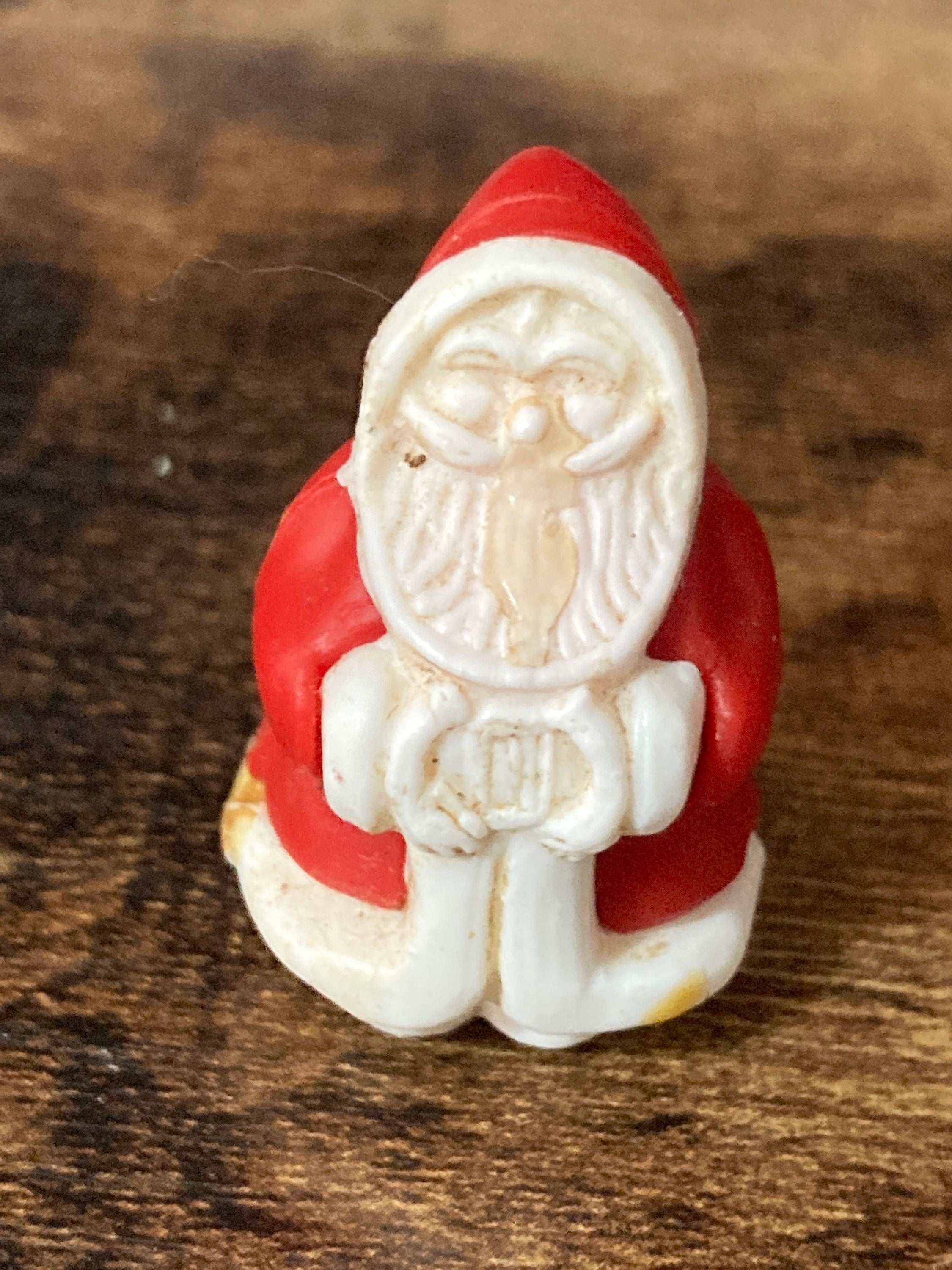 Vintage Santa Claus Father Christmas plastic Christmas Xmas Cake topper decoration festive baking