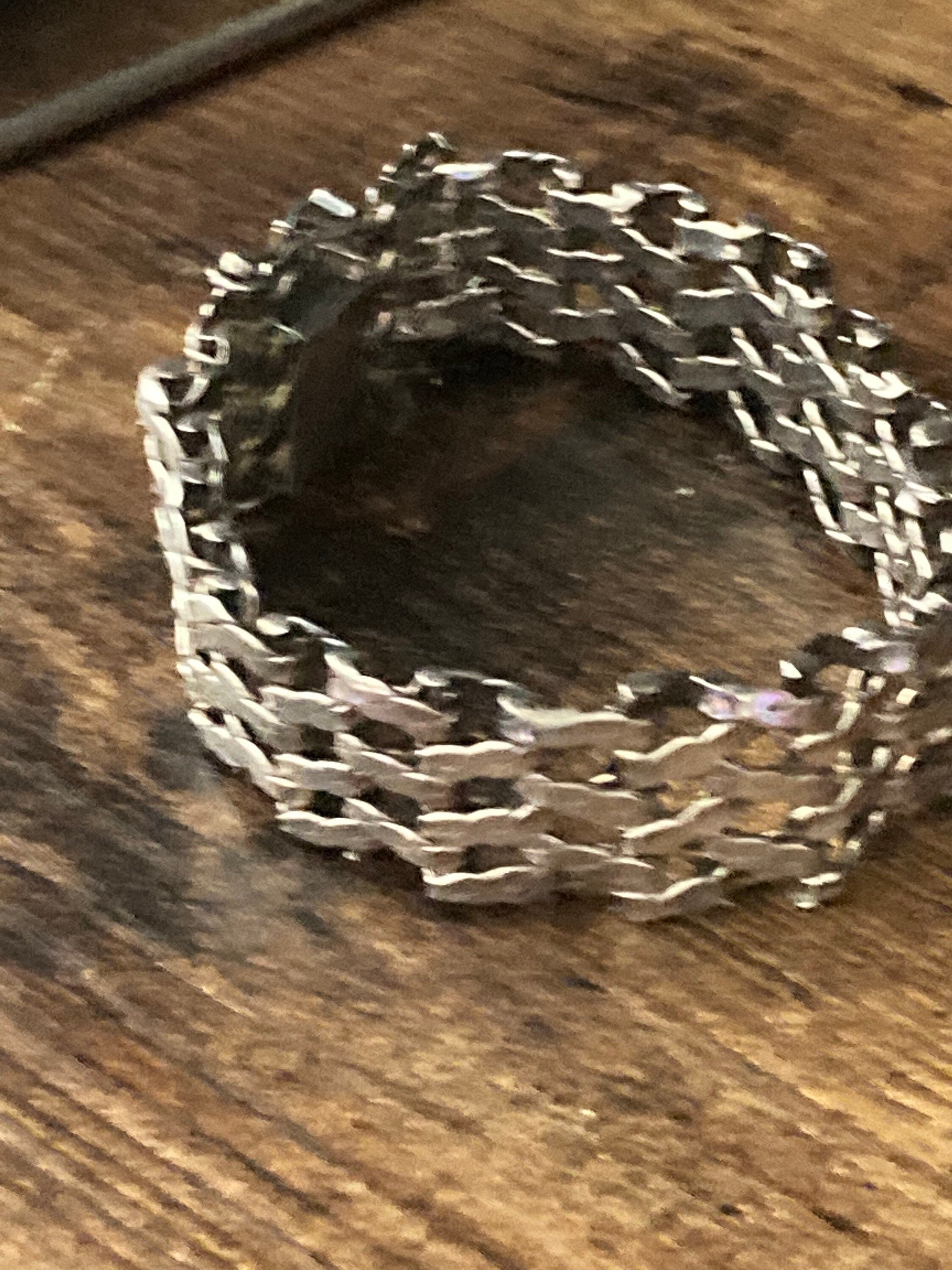 1975 Sterling silver gate bracelet 18cm x 18mm wide 42.6gms London PM hallmarked