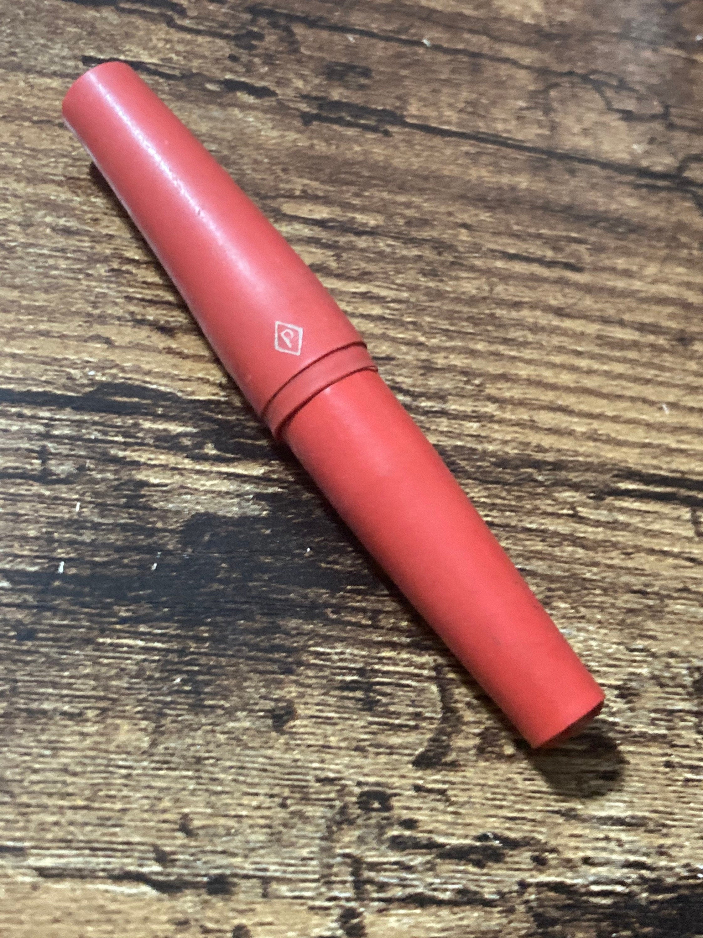 PARKER Vintage early red plastic chrome Cigarette Holder in case