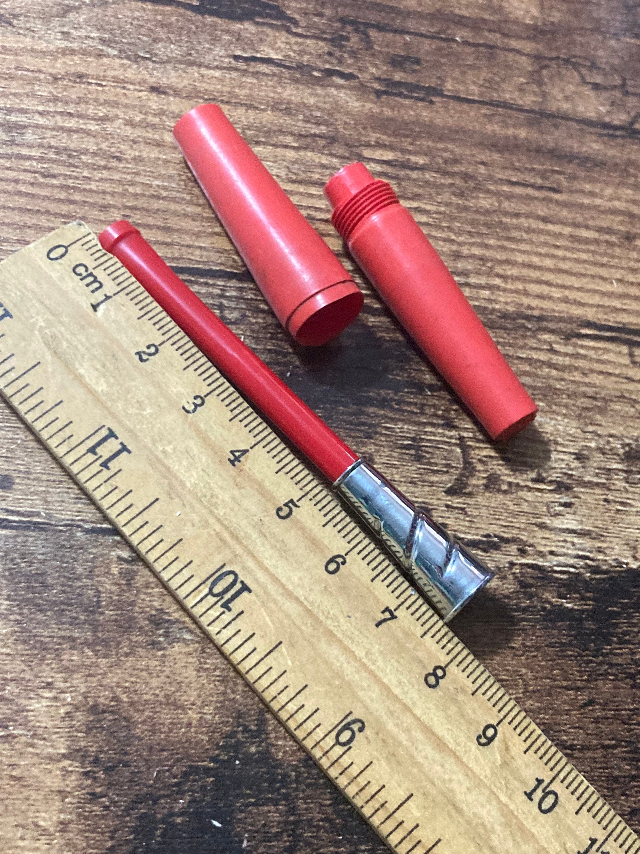 PARKER Vintage early red plastic chrome Cigarette Holder in case