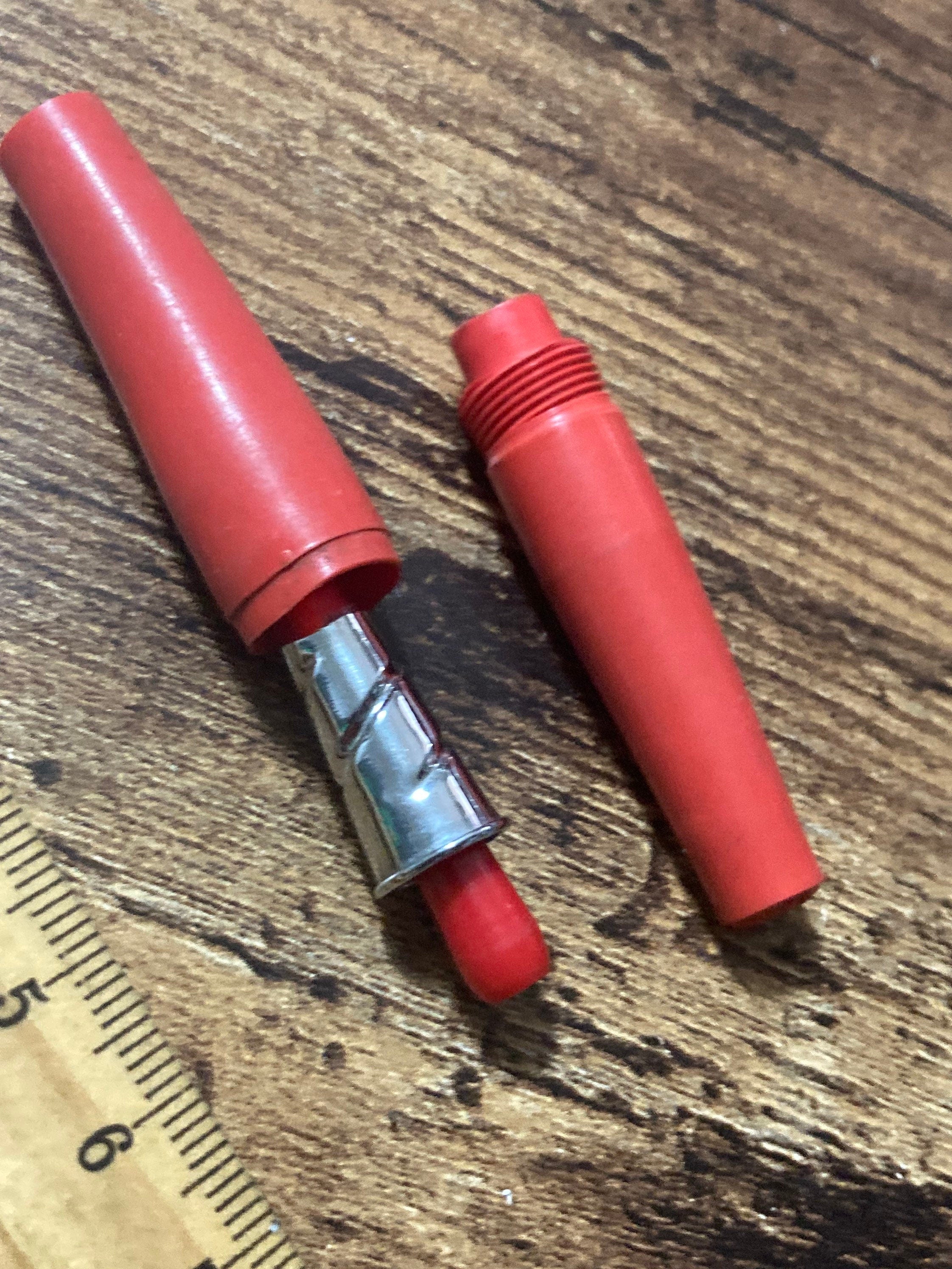 PARKER Vintage early red plastic chrome Cigarette Holder in case