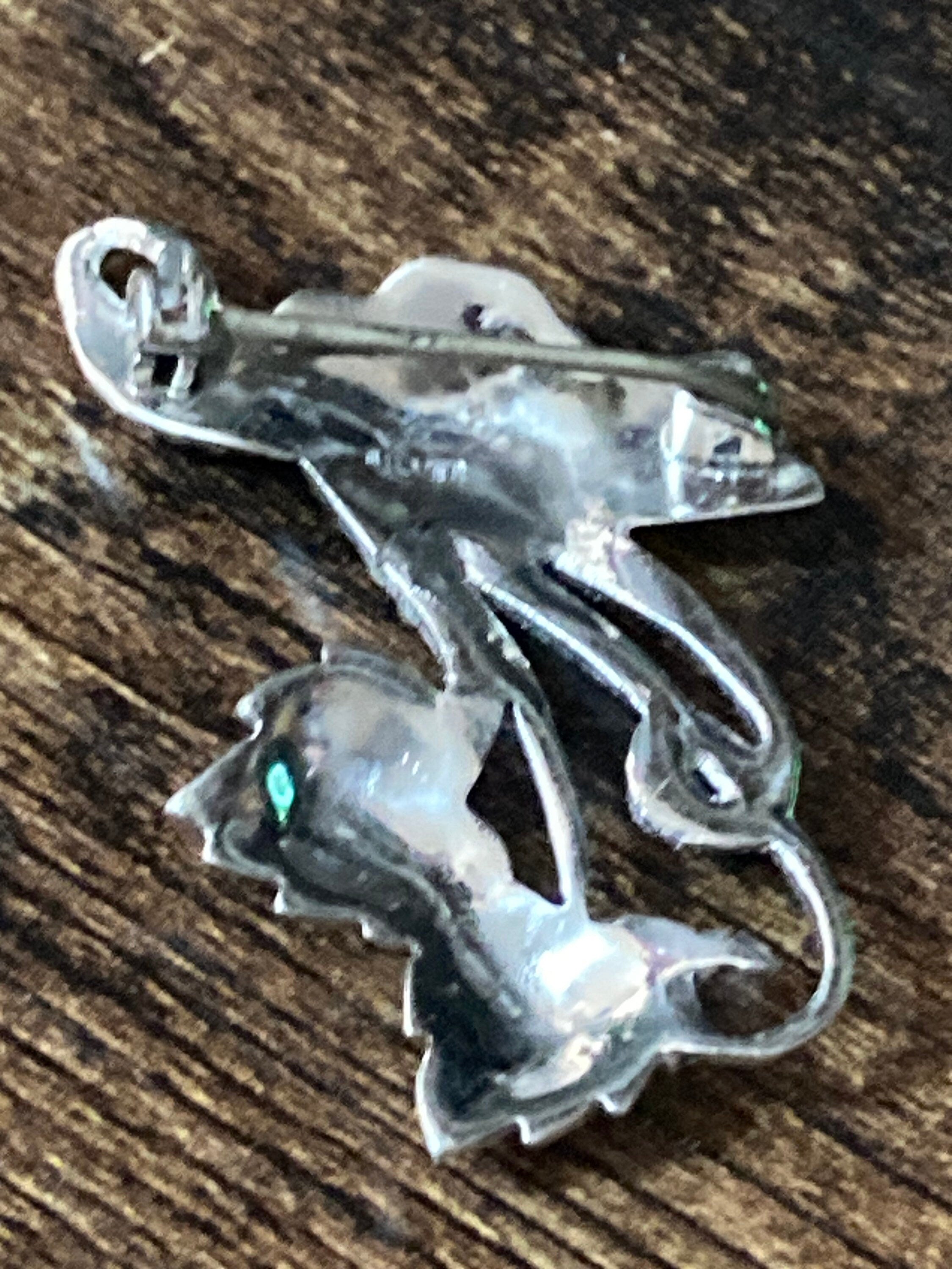 Vintage Sterling 925 Silver Marcasite floral Brooch 4cm 7.6 grams