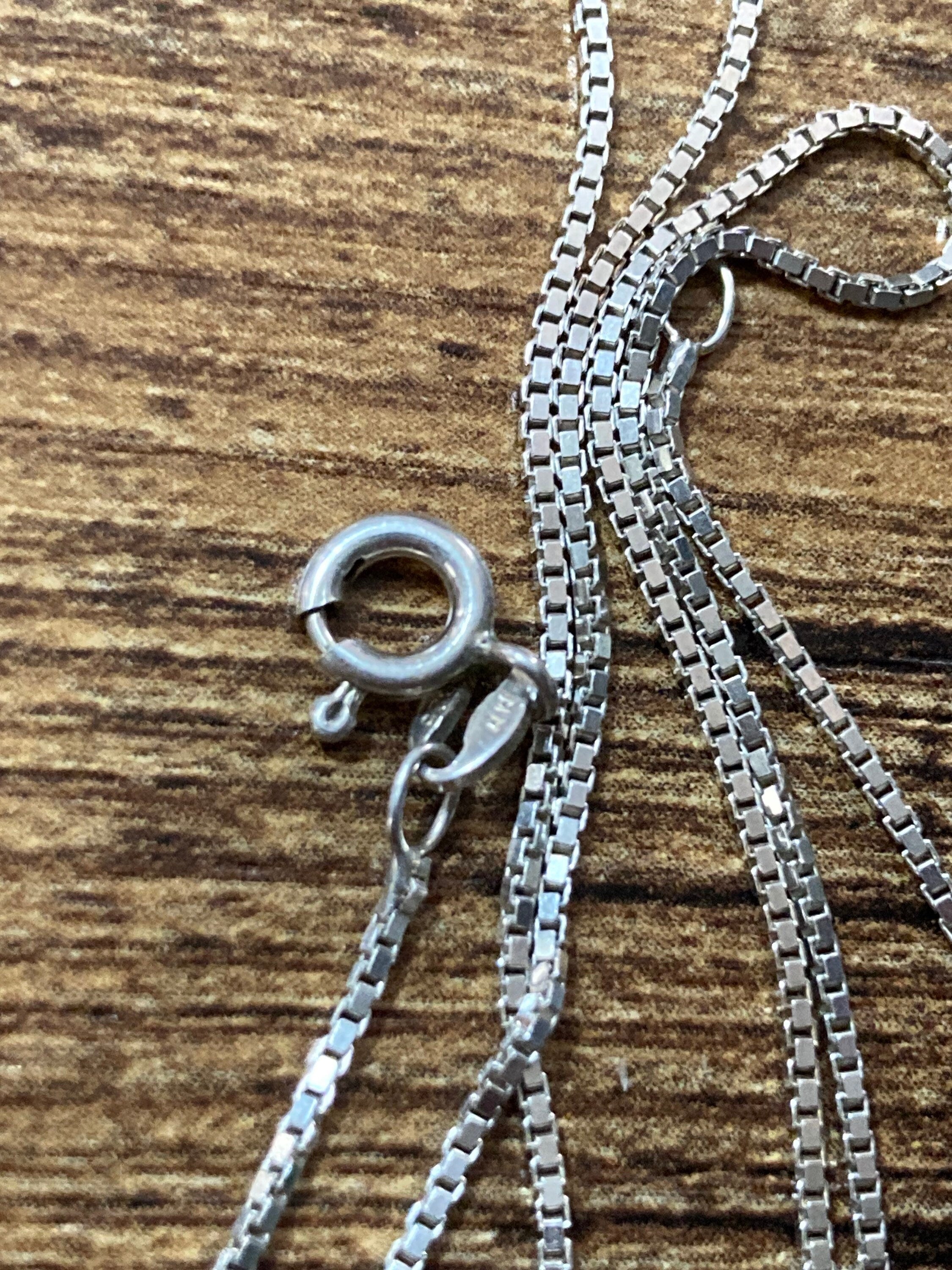 925 sterling silver fine modernist box chain with coral beads and knot