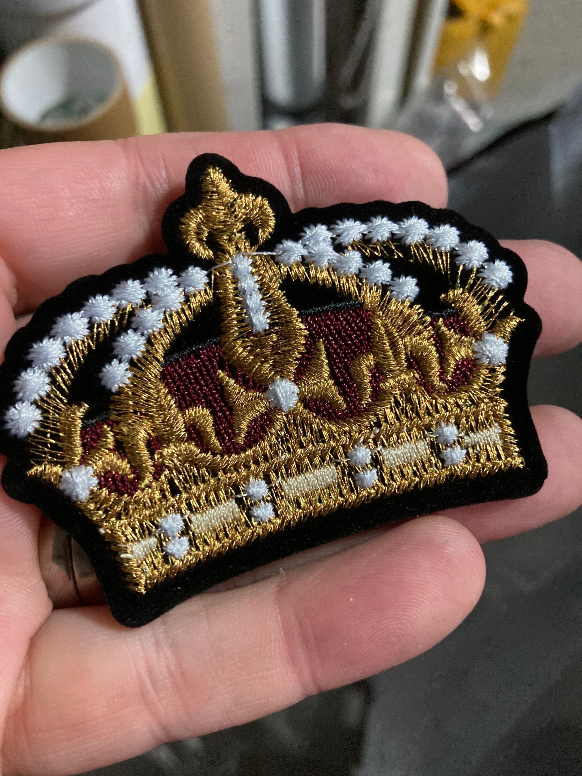 Sew On royal crown Patch craft appliqué sewing