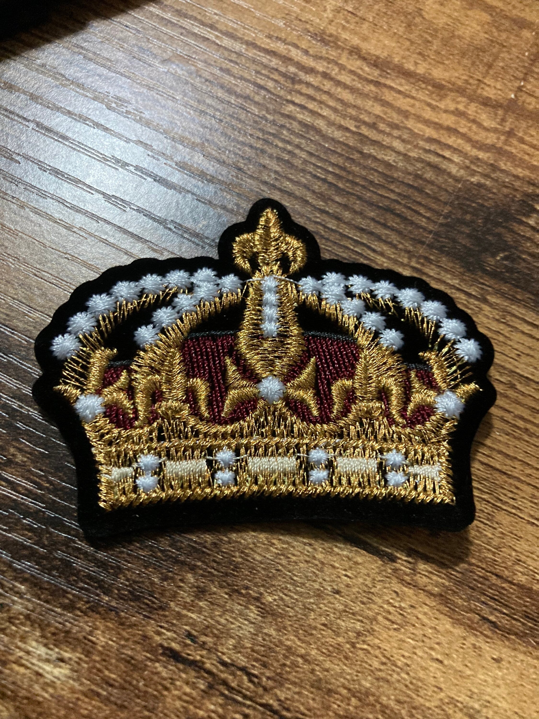 Sew On royal crown Patch craft appliqué sewing