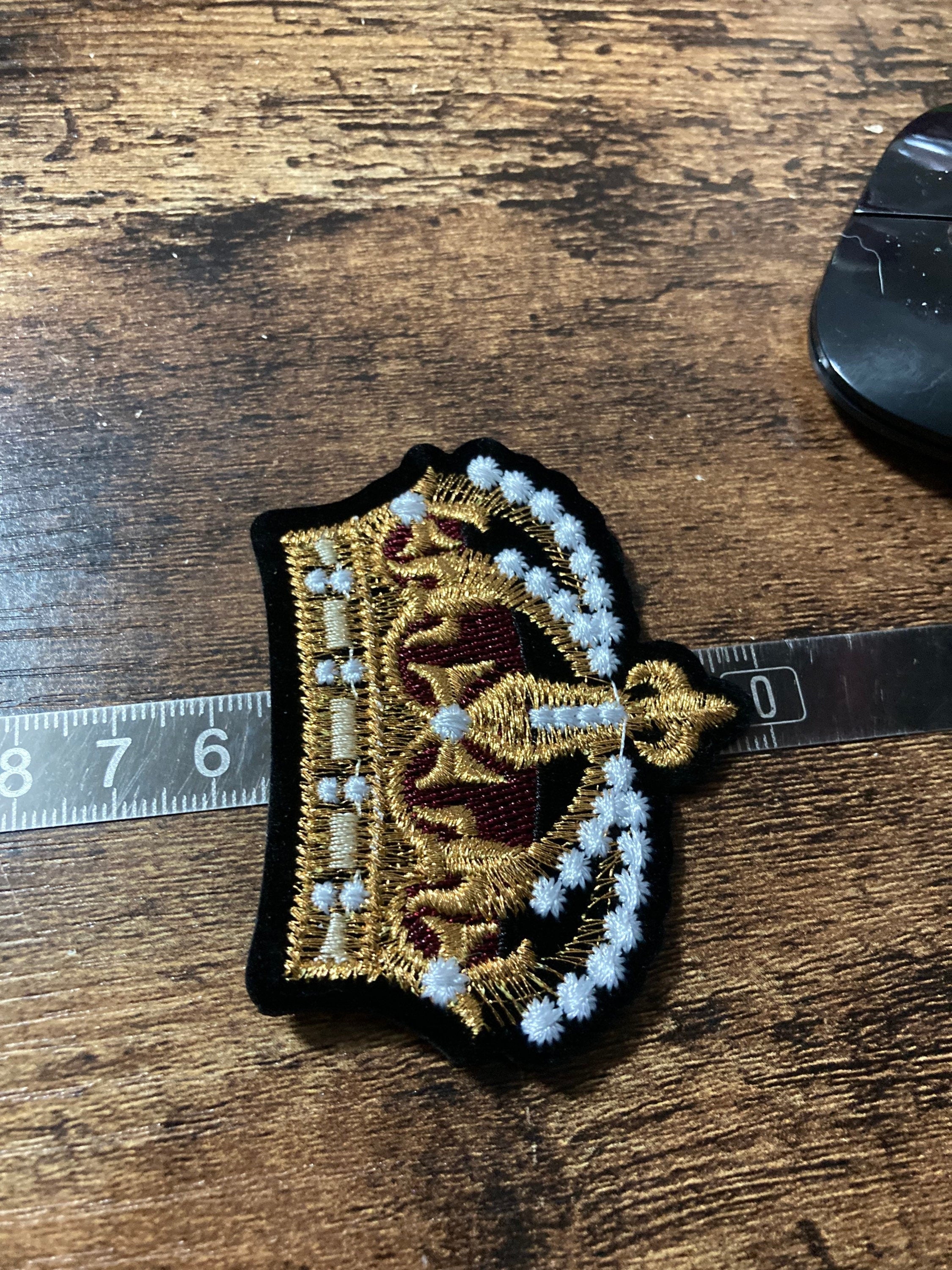 Sew On royal crown Patch craft appliqué sewing