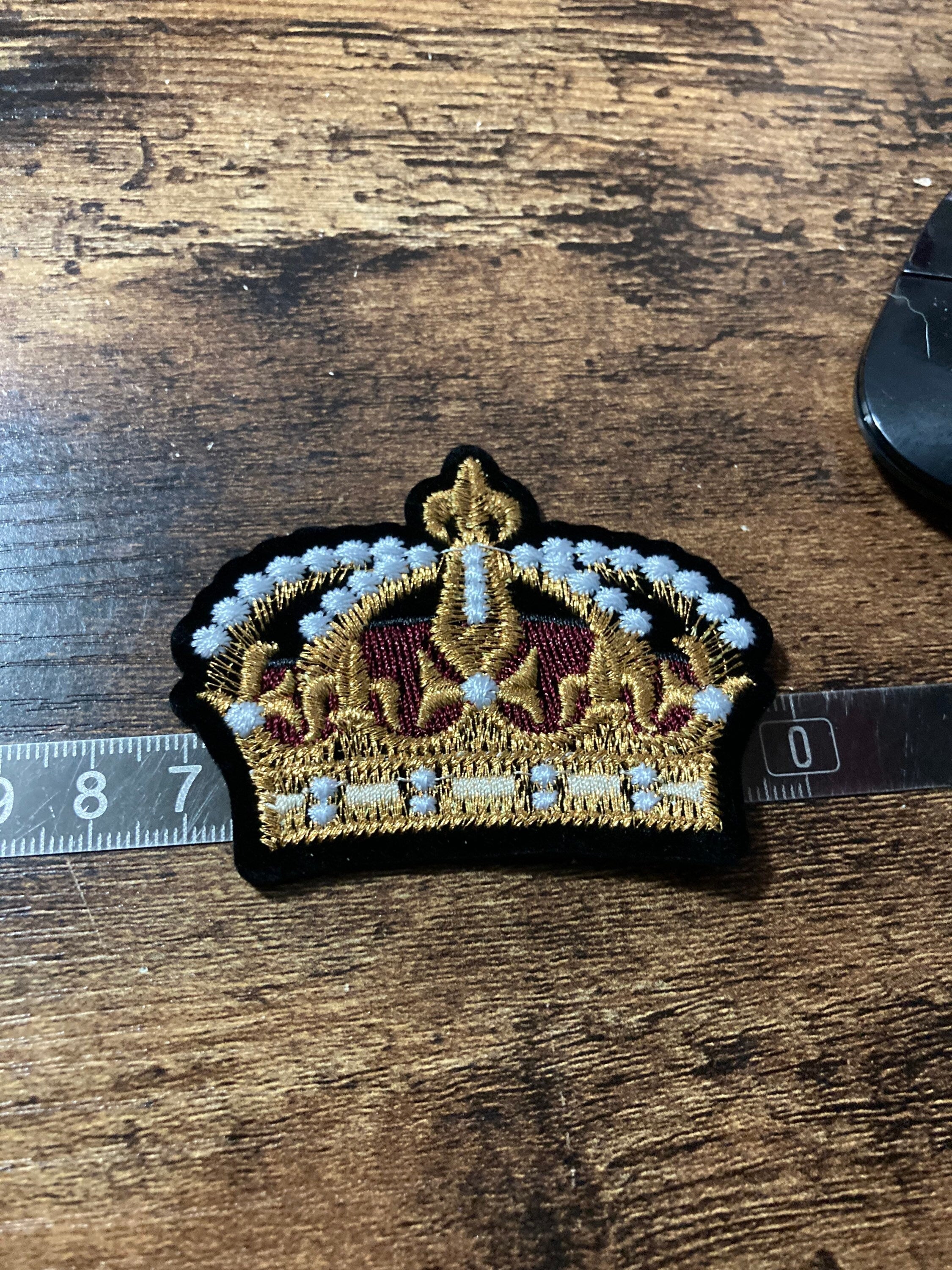 Sew On royal crown Patch craft appliqué sewing