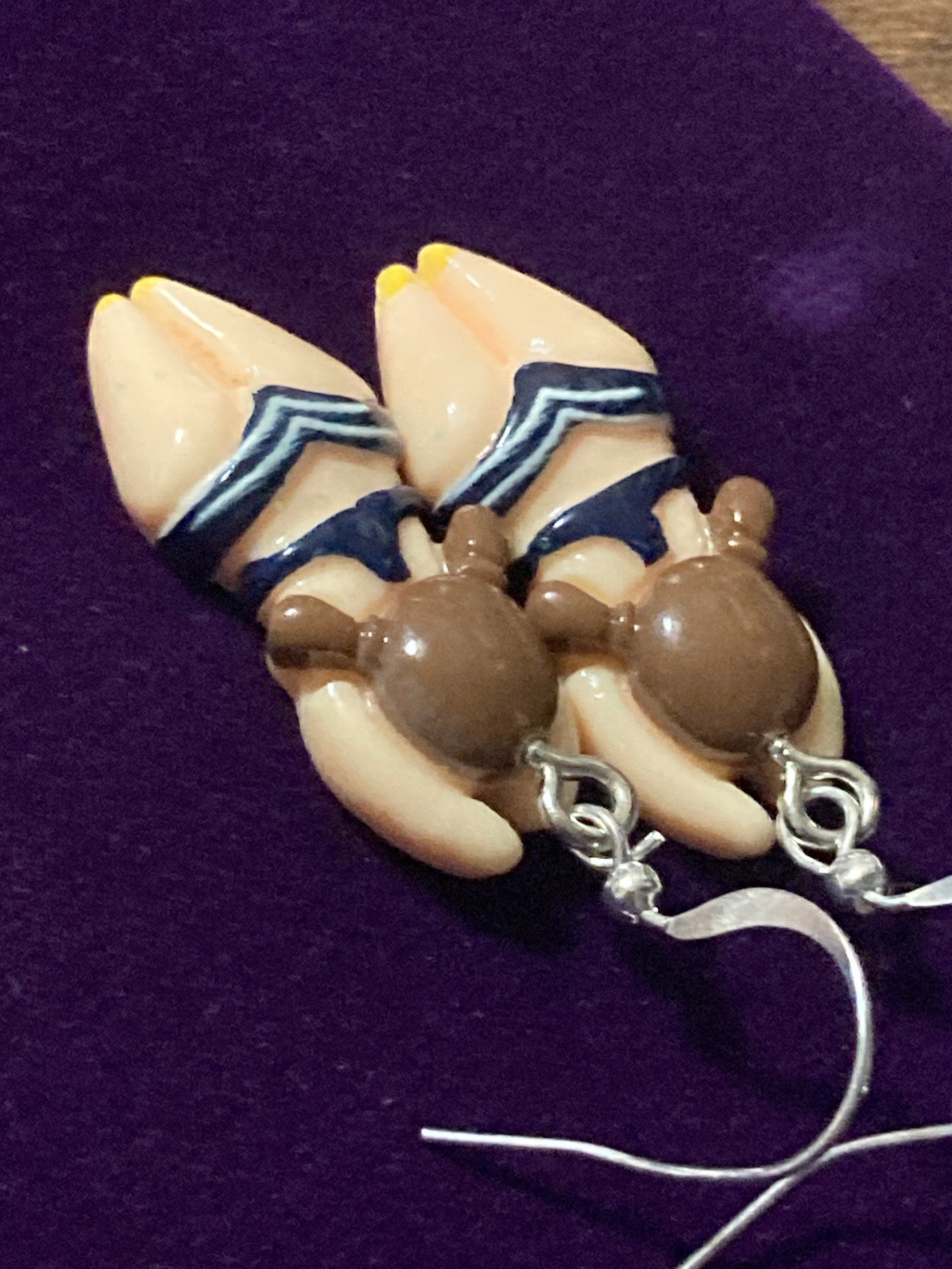 Lady open swimming drop earrings pierced ears for swimmers