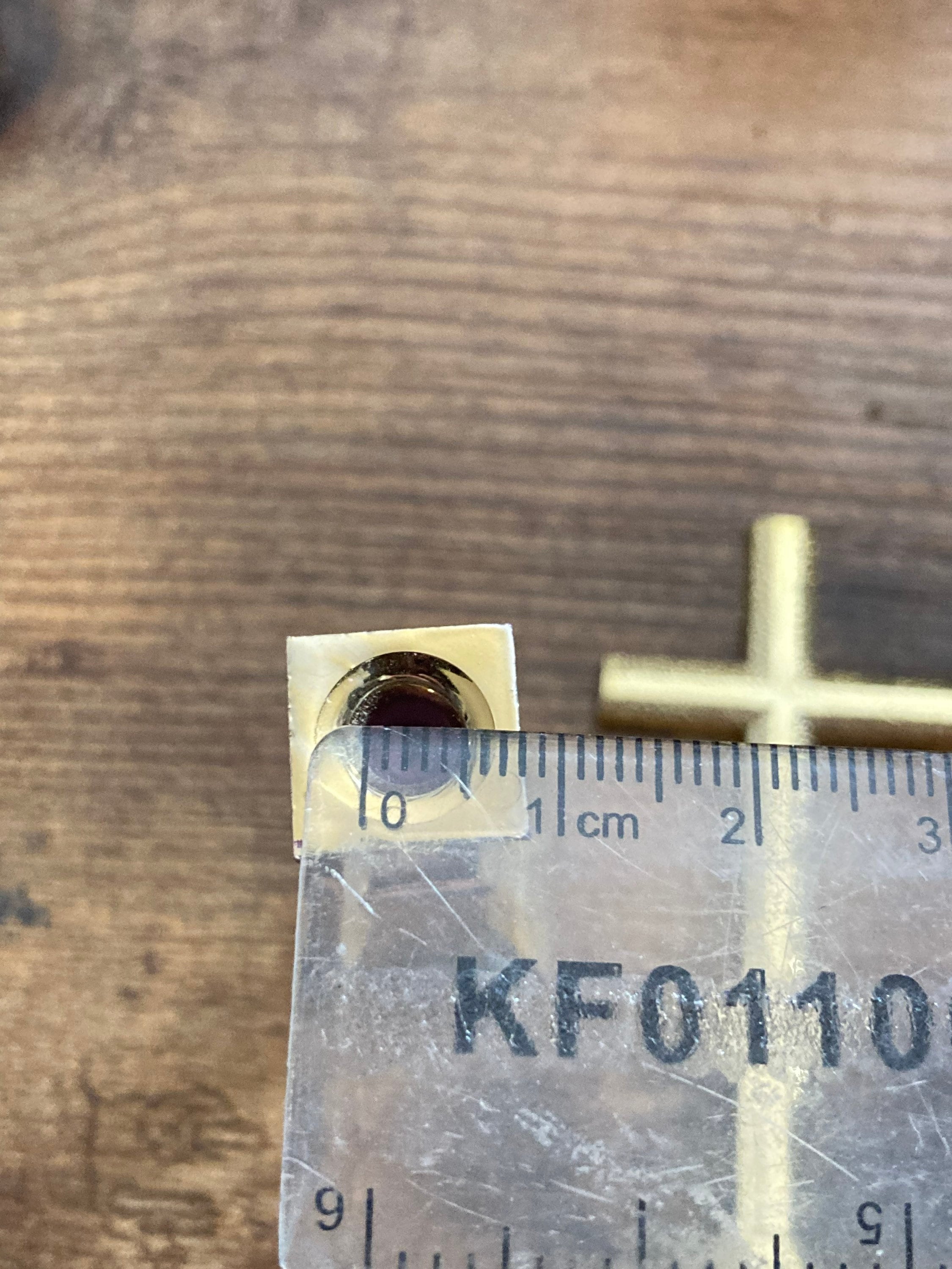 Gold religious cross and candle holder communion baptism christening cake topper decoration