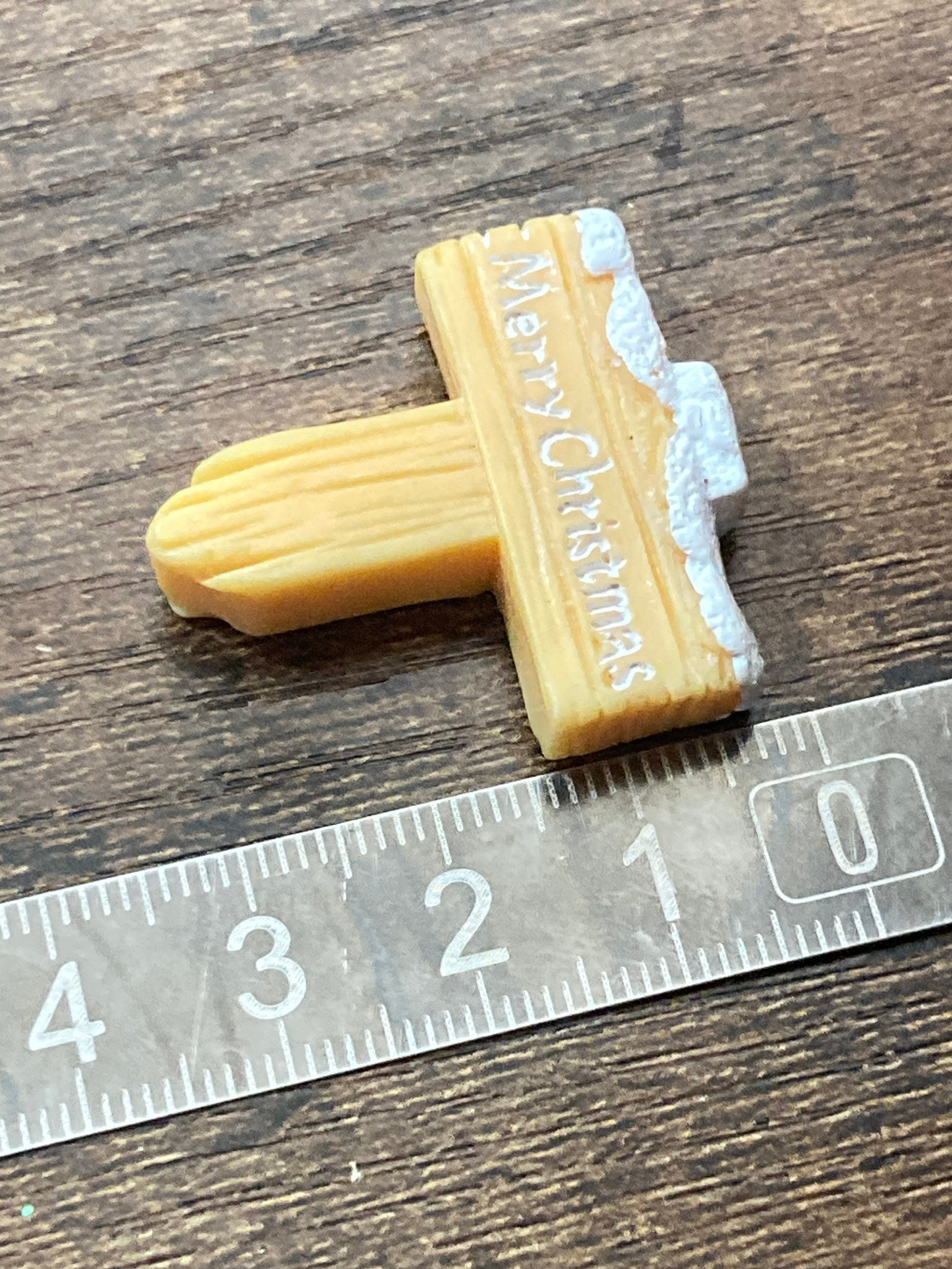 Merry Christmas signpost cake topper decoration,  scenery miniature