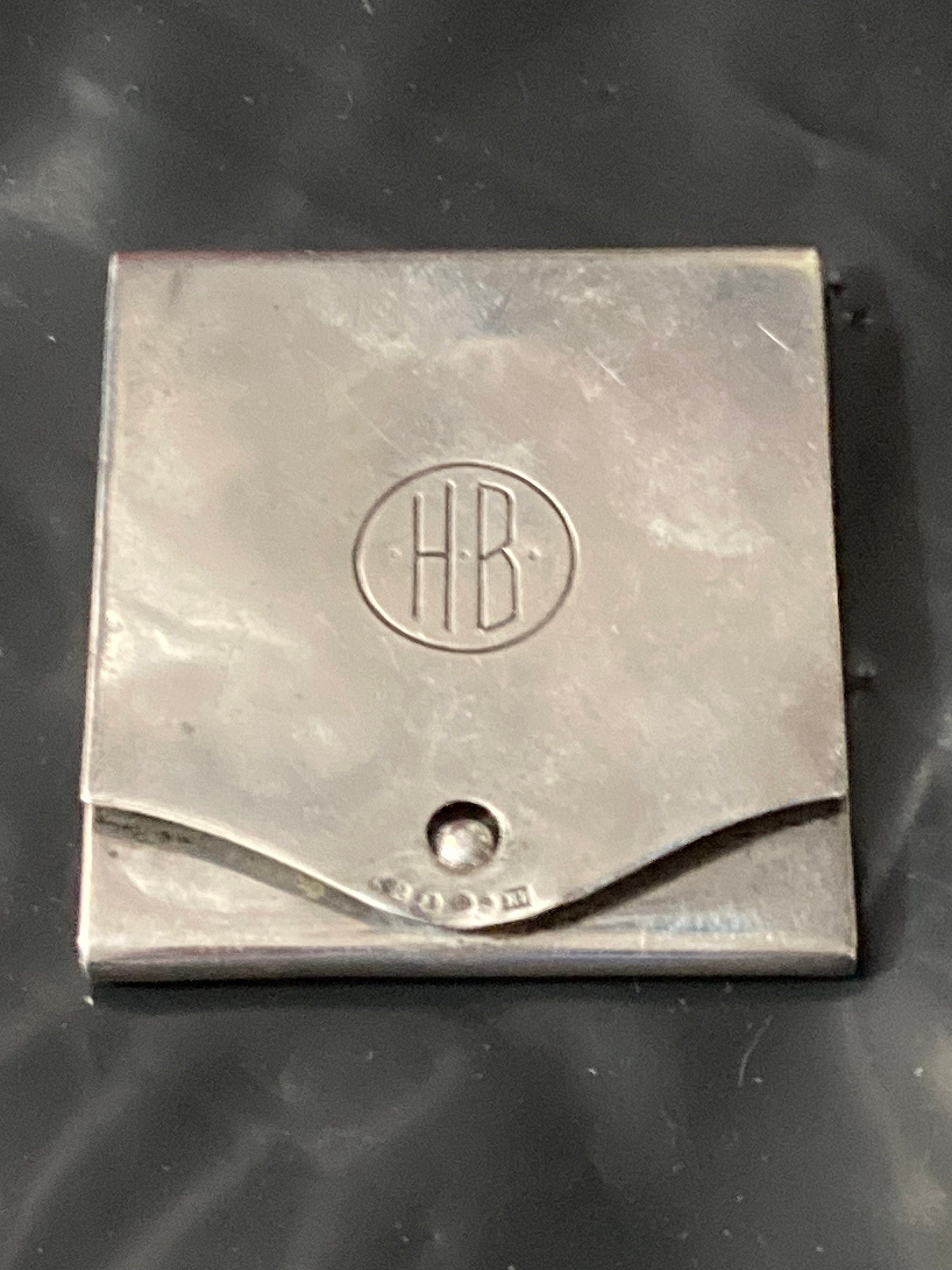 Art deco match book case 900 continental silver