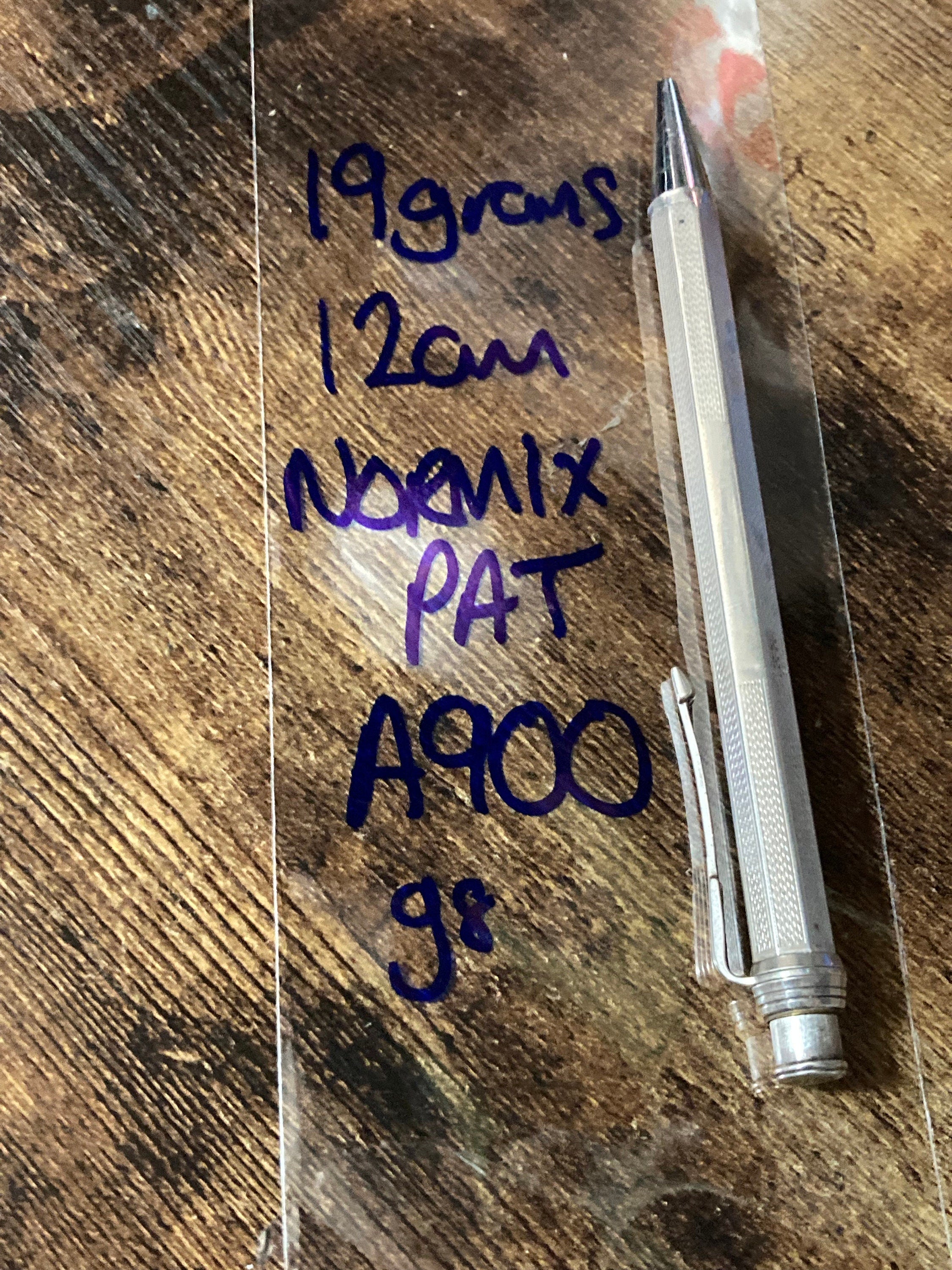 Antique 900 grade silver normix pencil