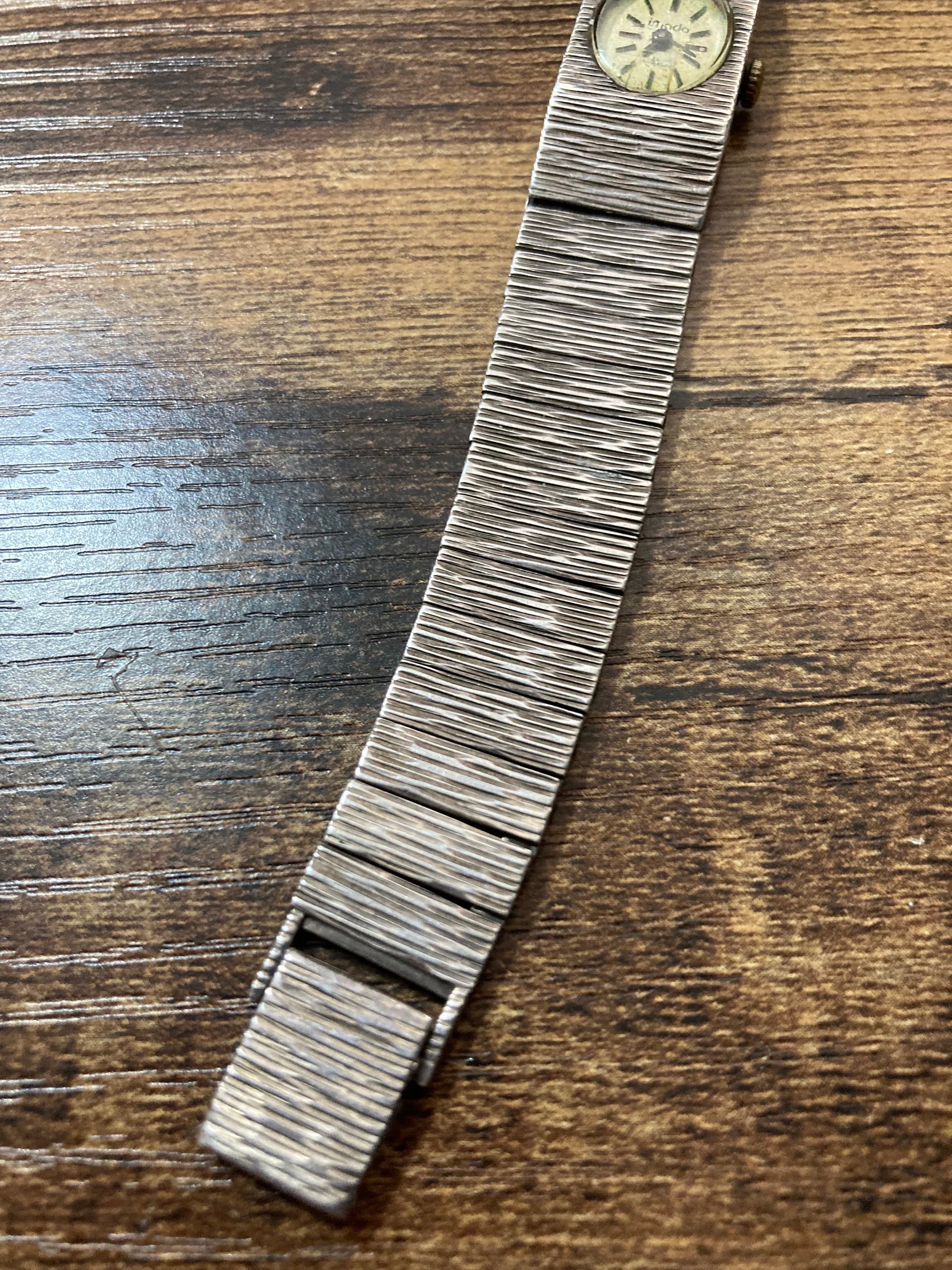 Scrap 925 sterling silver  vintage ladies wind up watch for spares repair 43 grams