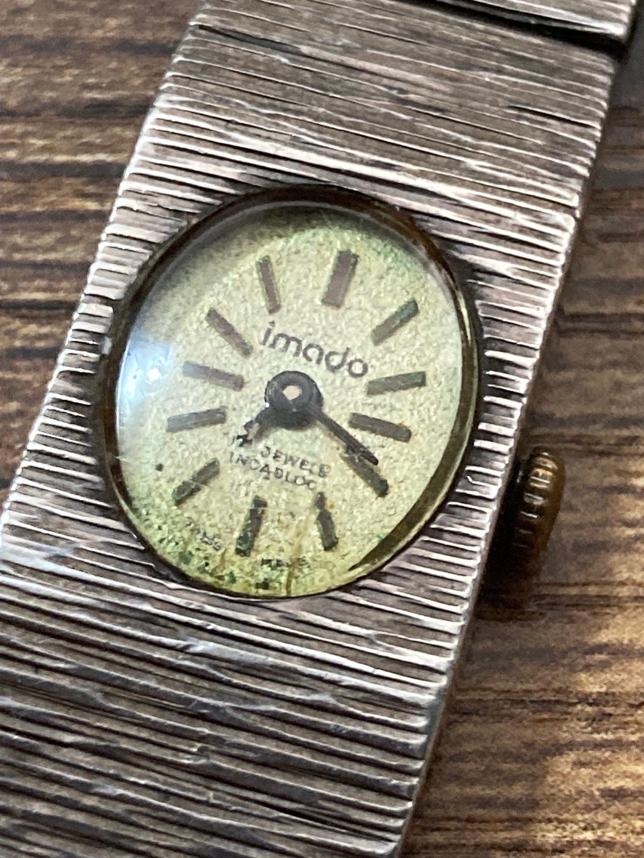 Scrap 925 sterling silver  vintage ladies wind up watch for spares repair 43 grams