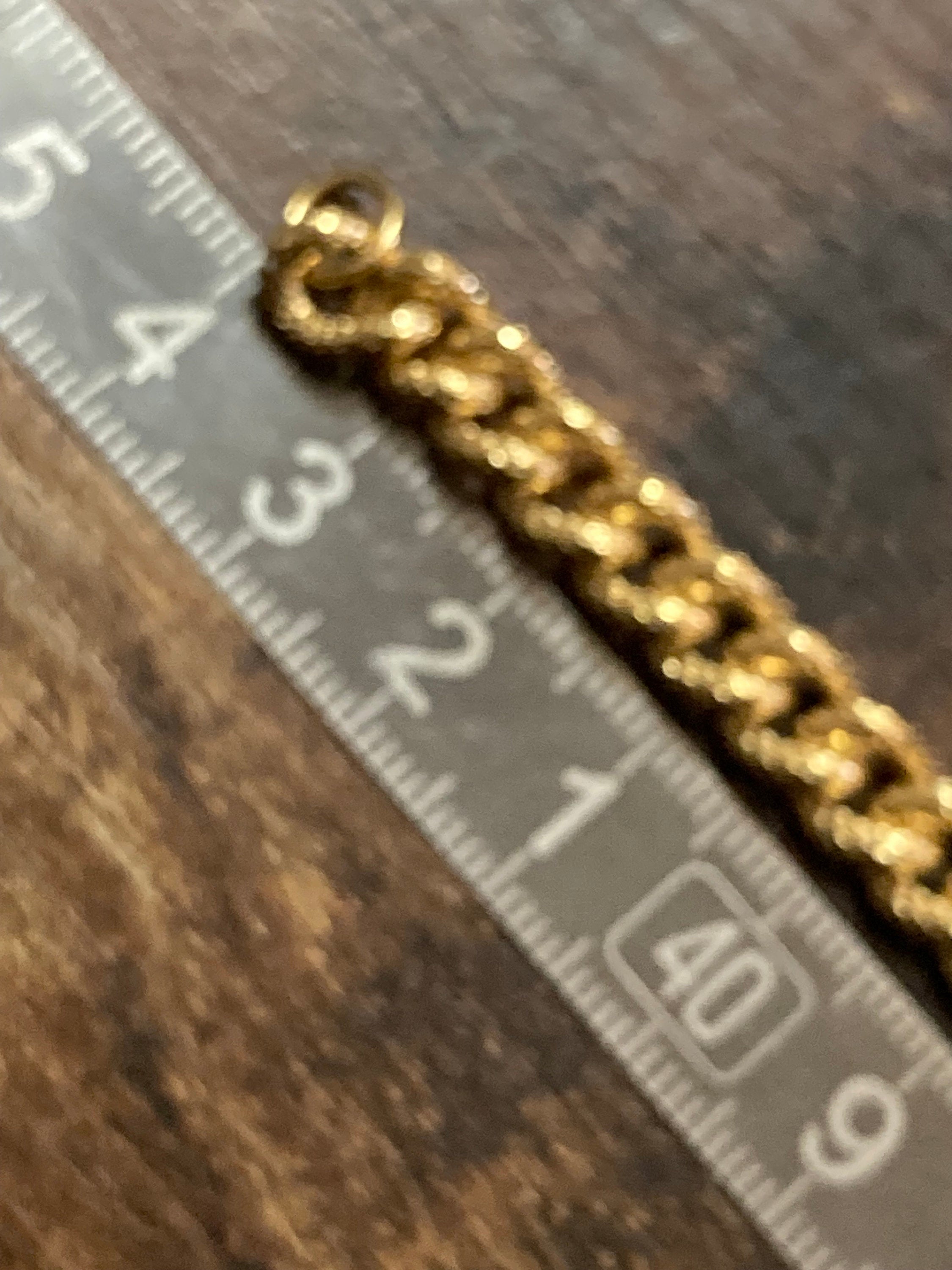 fancy link flat woven ornate etched chunky gold curb chain necklace wide 7mm thick 44cm high end