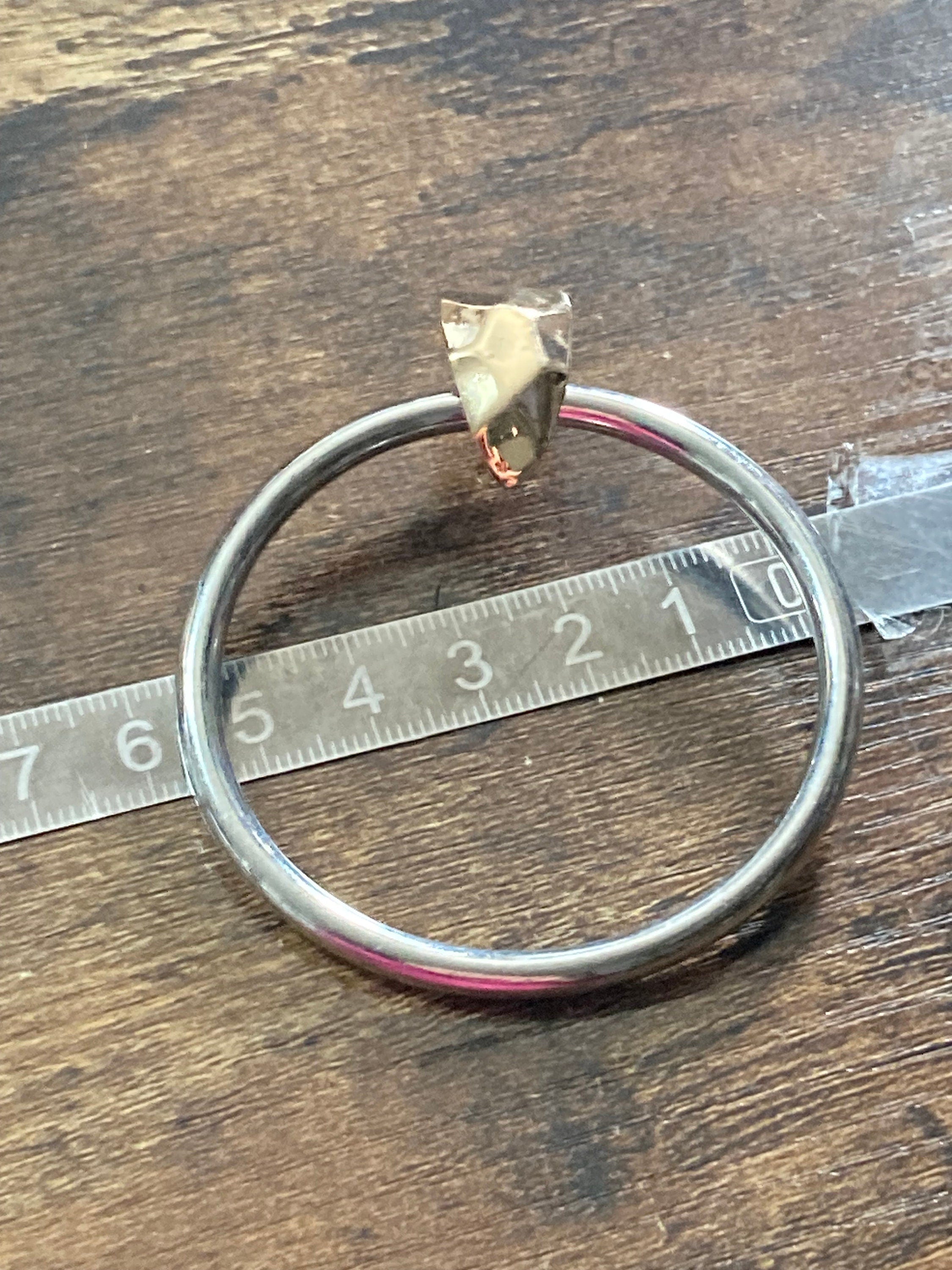 Oversized gold and silver tone 5.5cm hoop retro pierced earrings