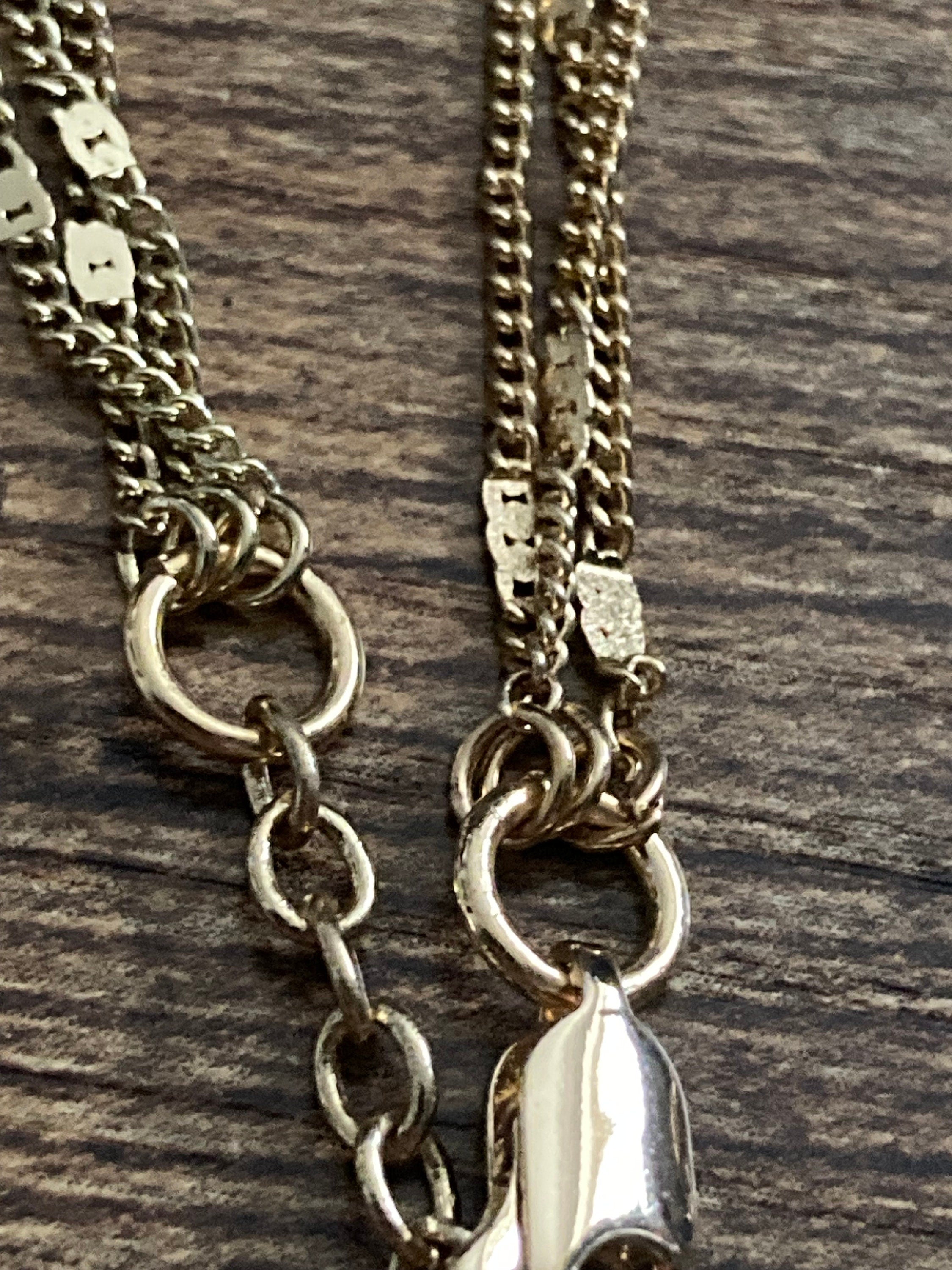 SOLIEL for Oliver Bonas gold plated pearl and topaz chain necklace